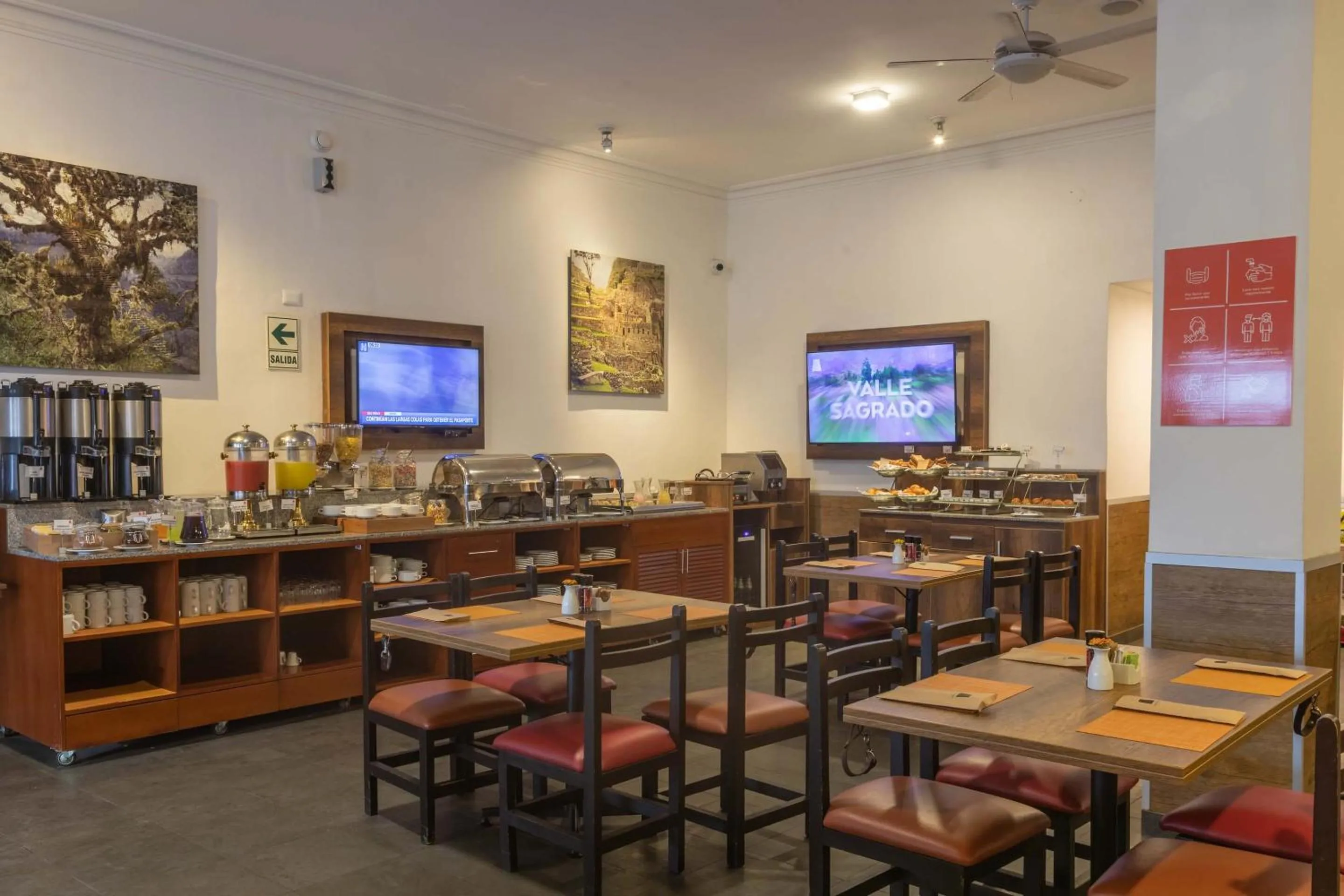 Buffet breakfast in Casa Andina Standard Cusco Catedral