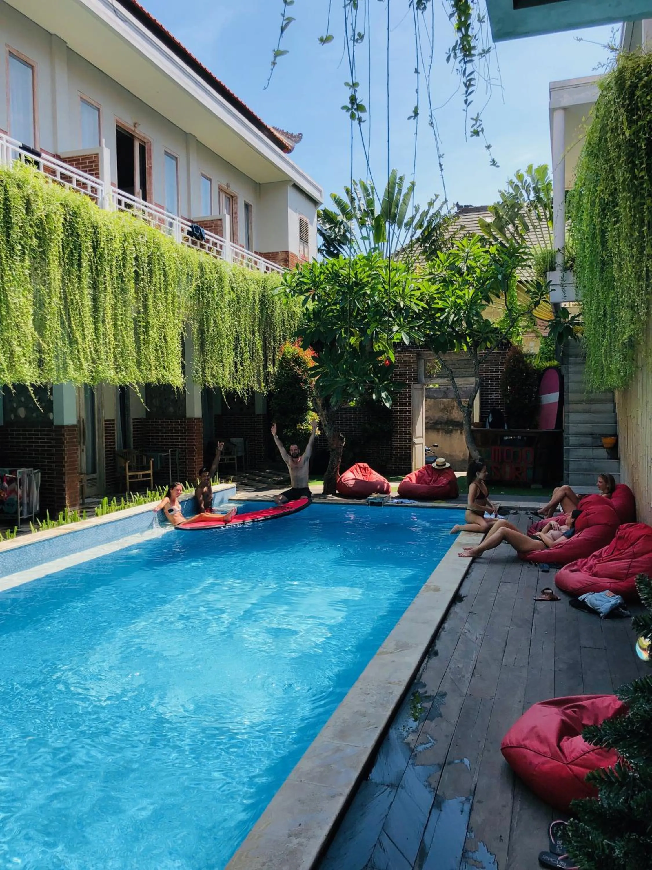Swimming pool in Mojosurf Camp Canggu