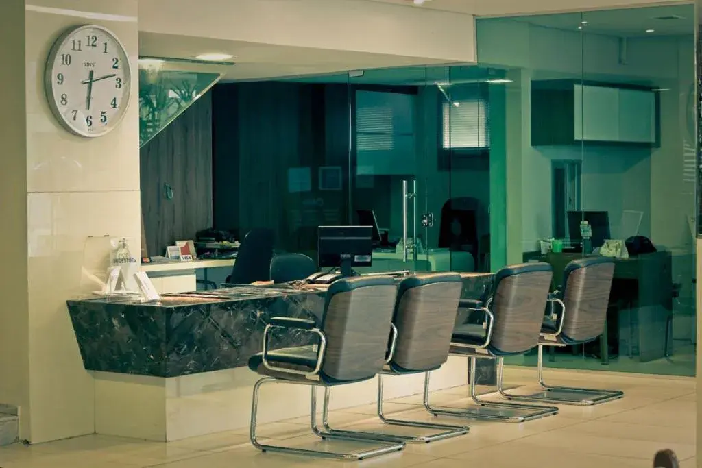 Lobby or reception in Hotel Meridional Lobby or reception in Hotel Meridional