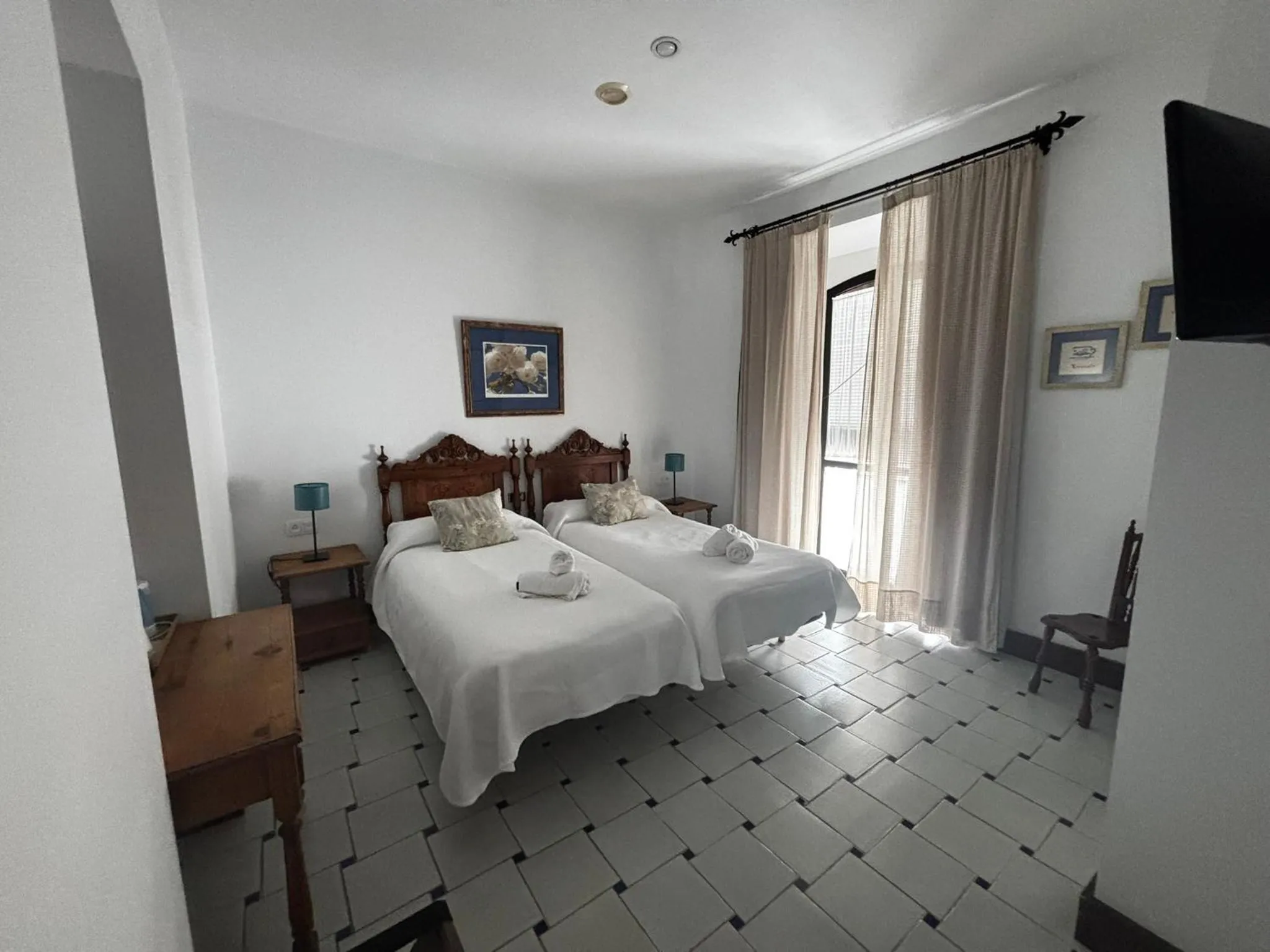 Bed in Hotel Entreolivos