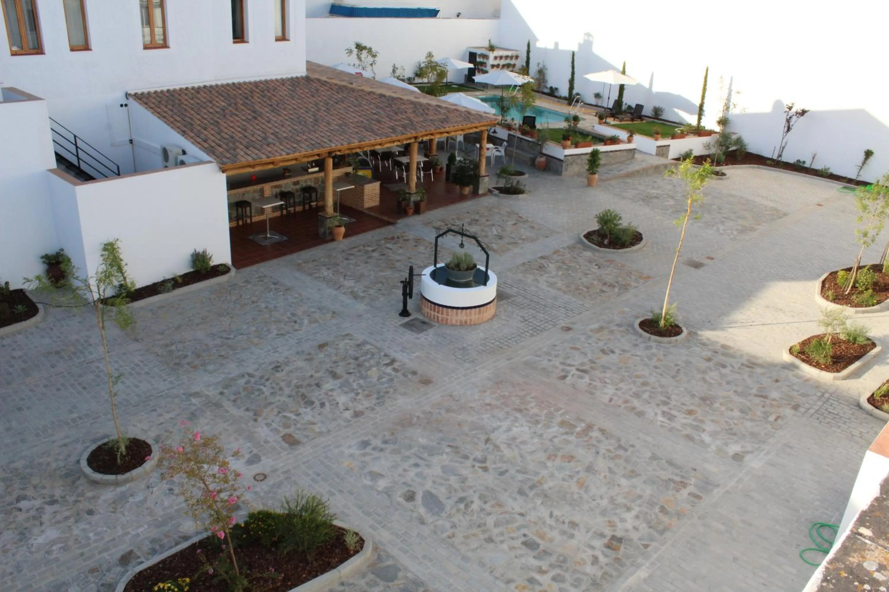 Patio in Hotel Entreolivos