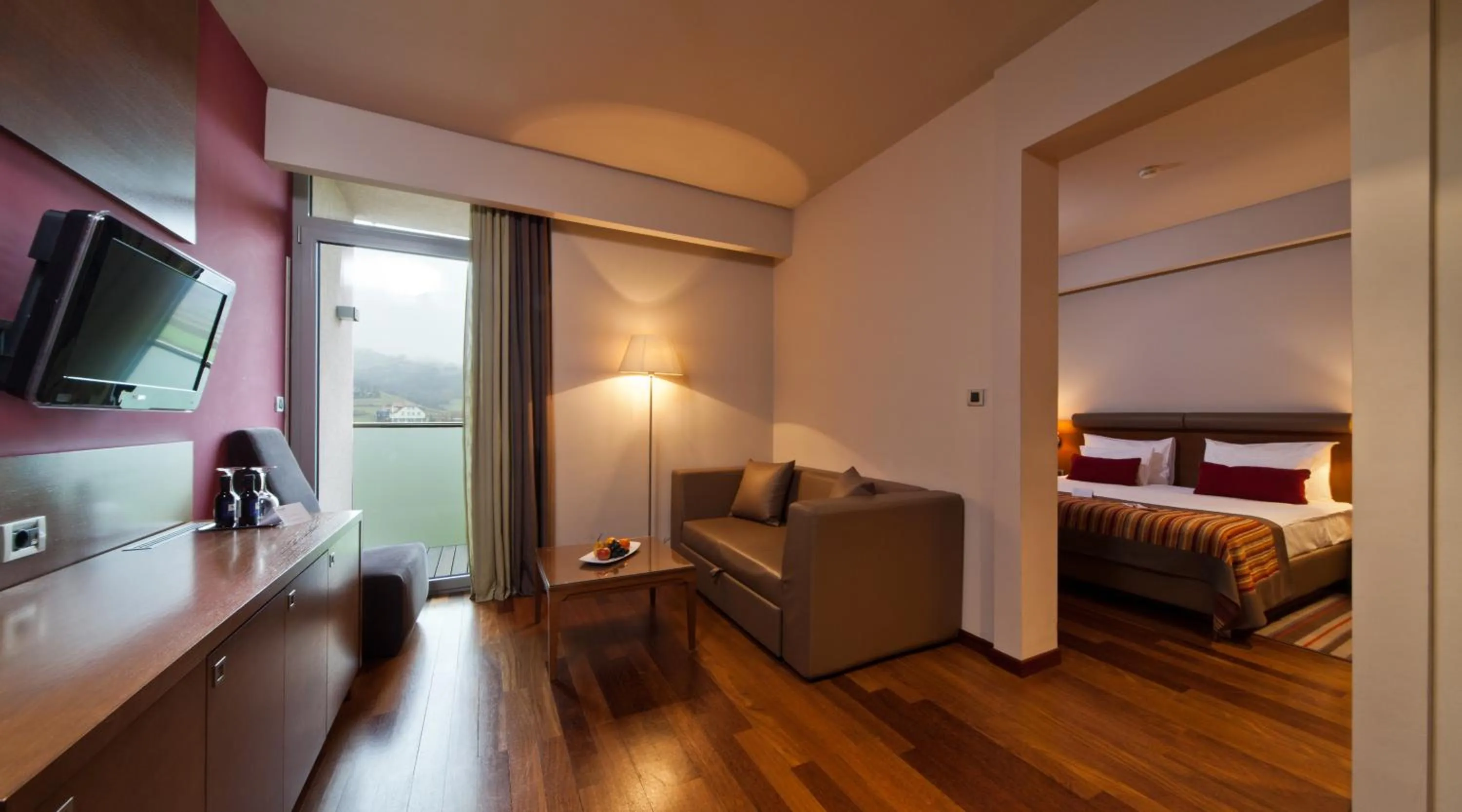 Living room, Bed in Hotel Kaj