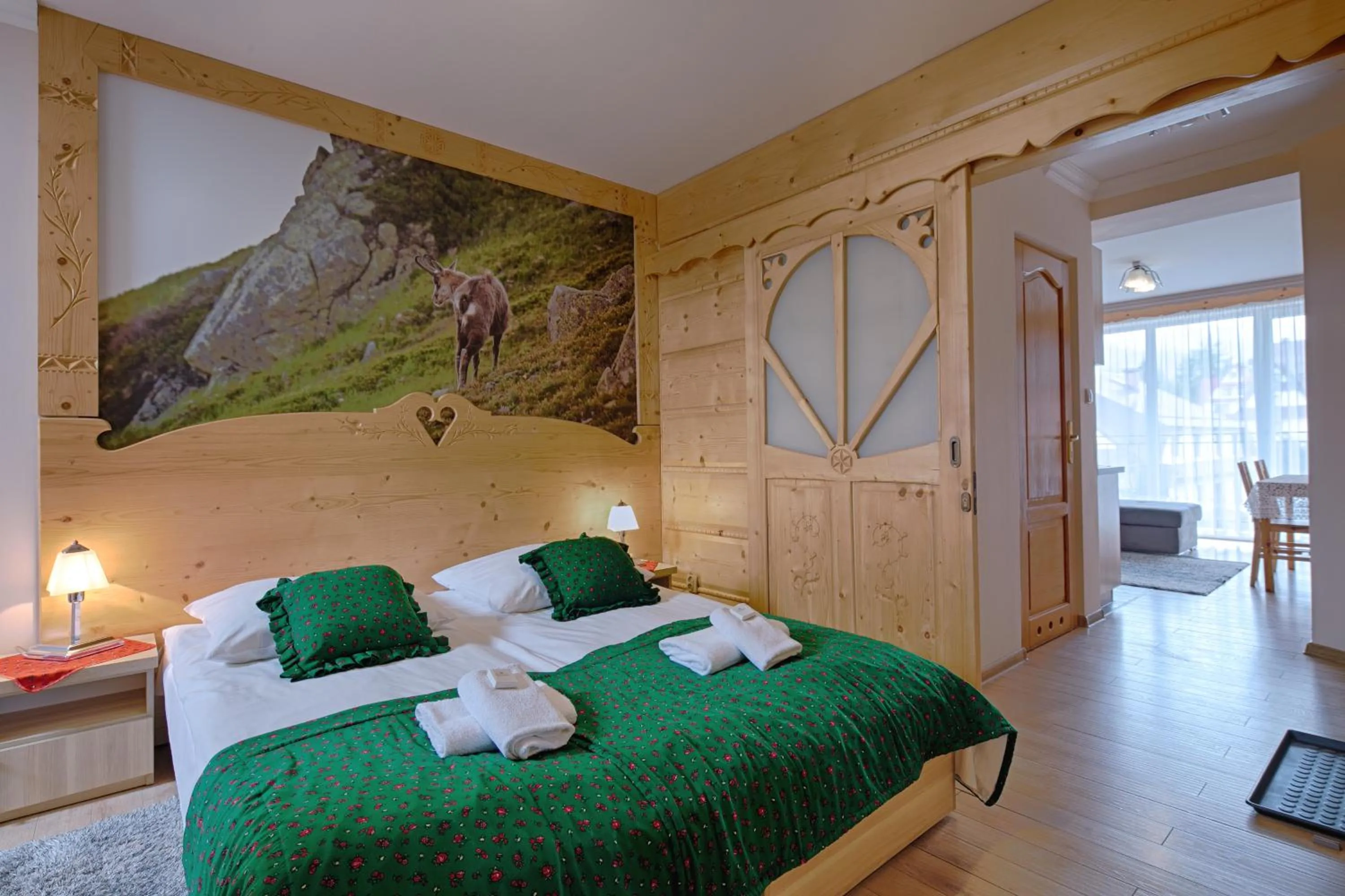 Bed in Pensjonat Dawidek