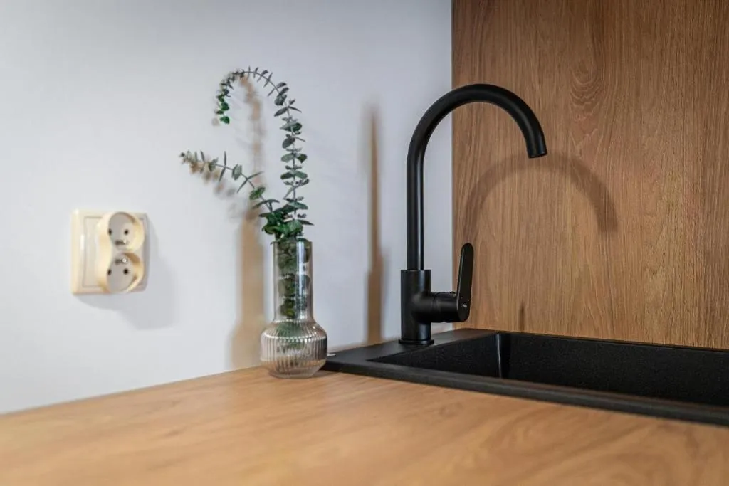 Kitchen or kitchenette in Pensjonat Dawidek