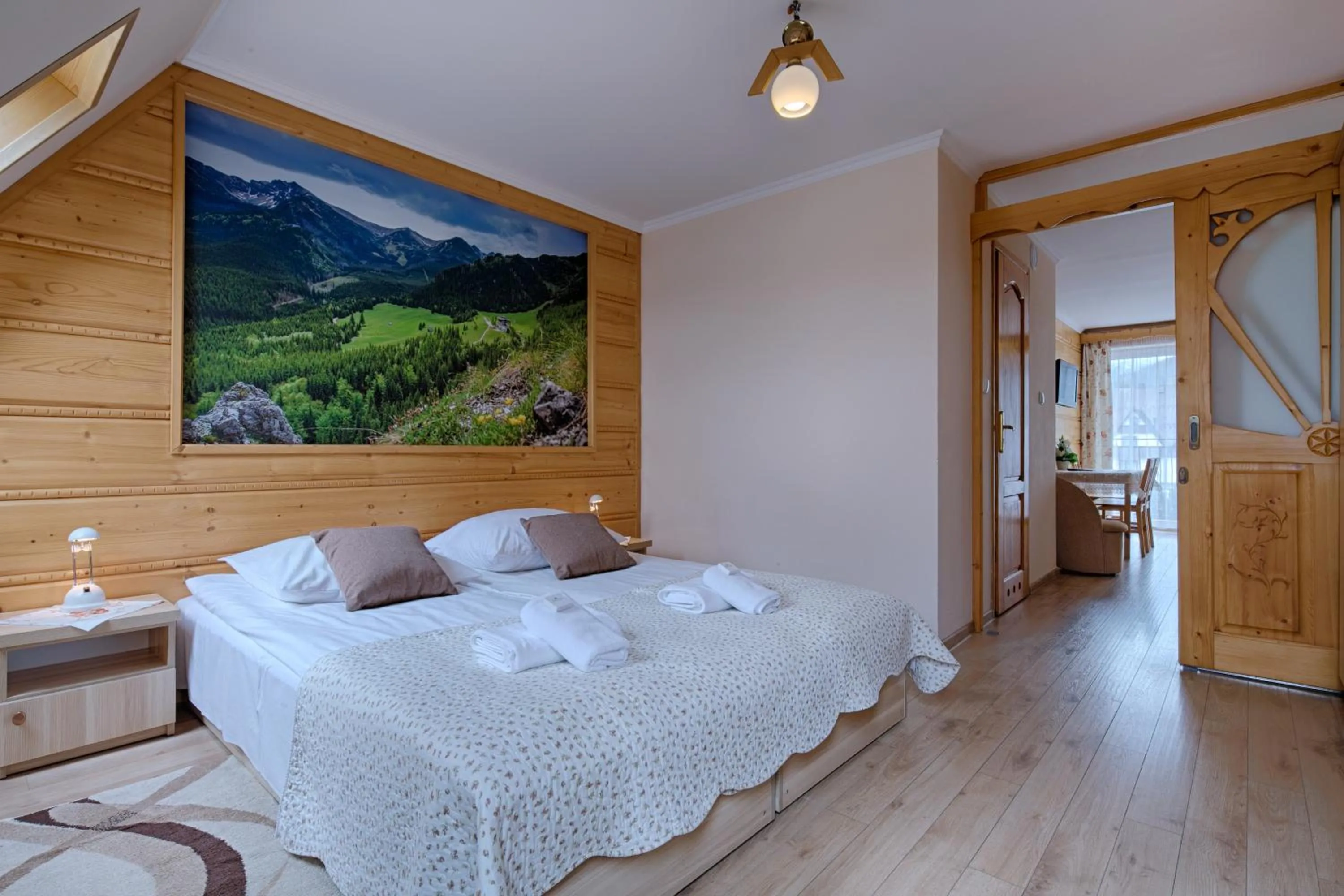 Bed in Pensjonat Dawidek