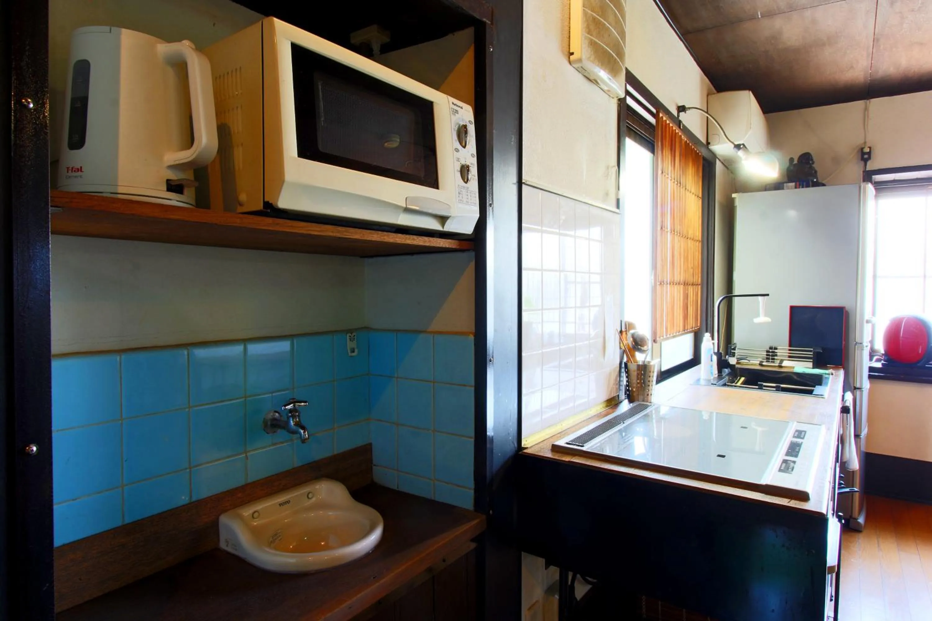 Communal kitchen in Takeyaso Ryokan