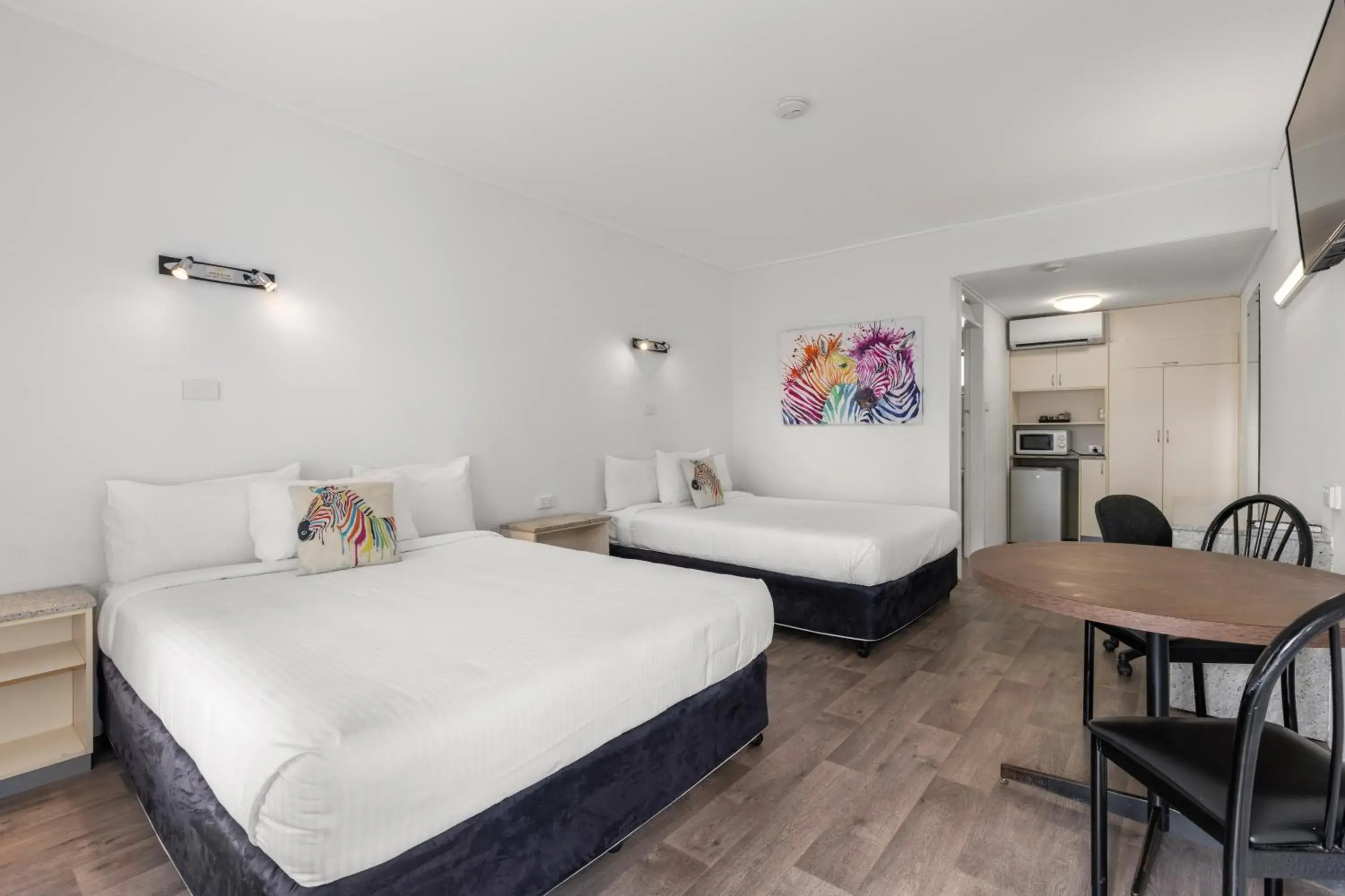 View (from property/room), Bed in Zebra Motel View (from property/room), Bed in Zebra Motel