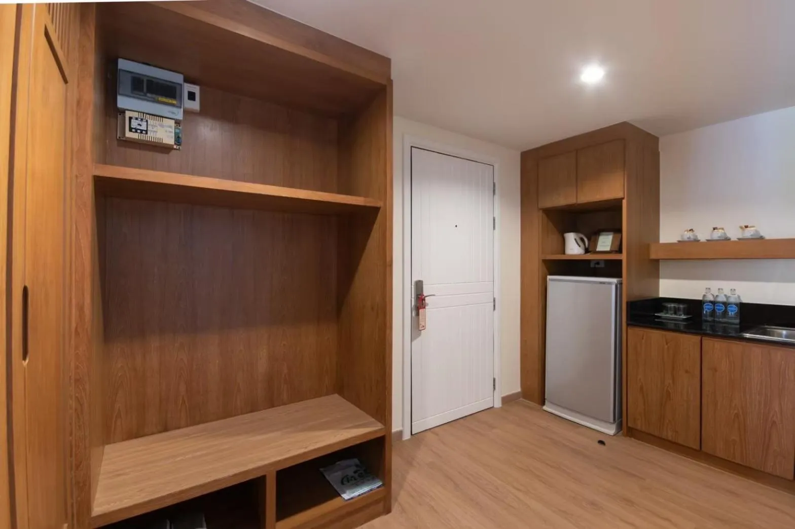 Communal kitchen in Areca Lodge