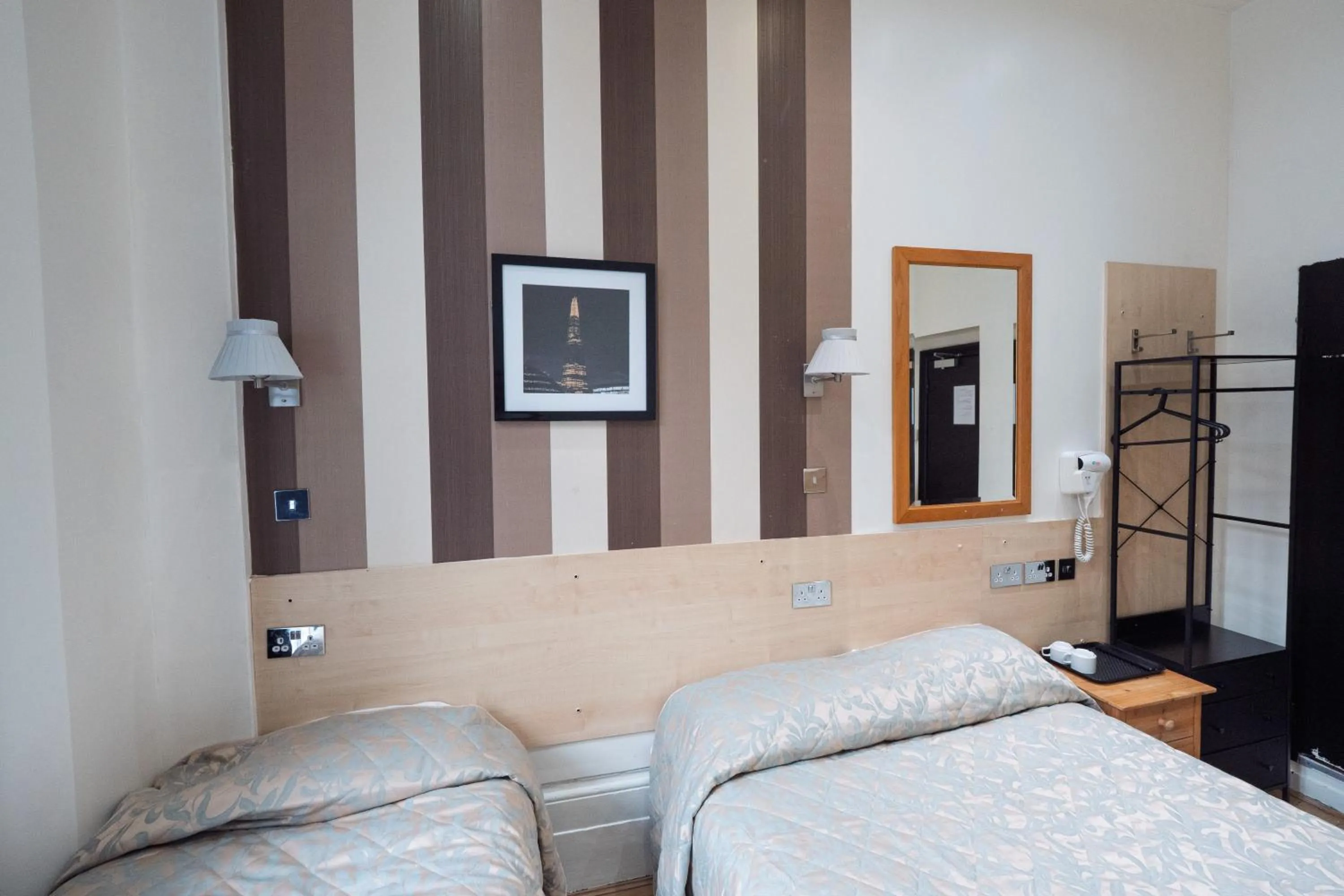 Decorative detail, Bed in St George Hotel Paddington