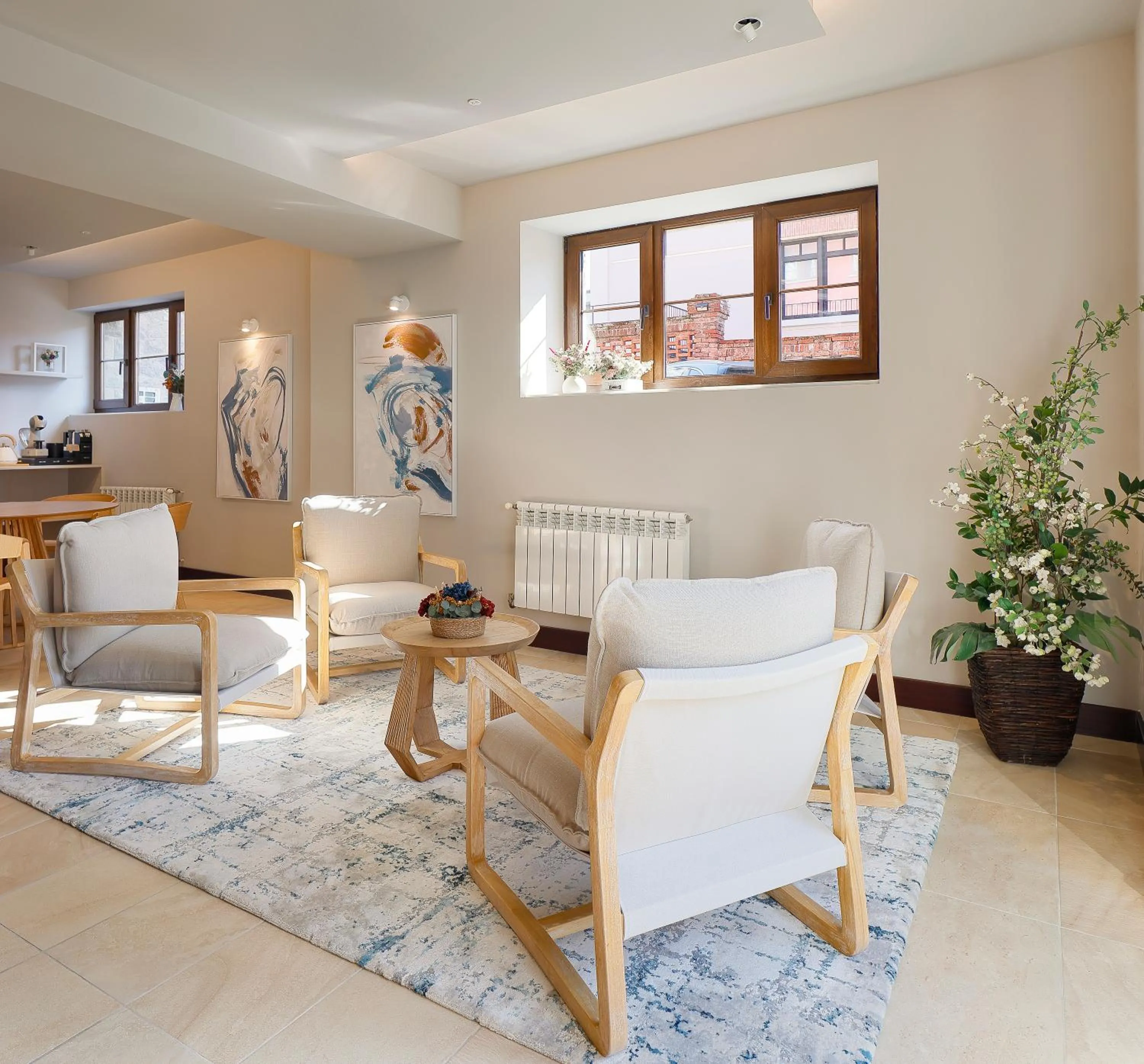 Living room in Hotel Ribadesella Playa