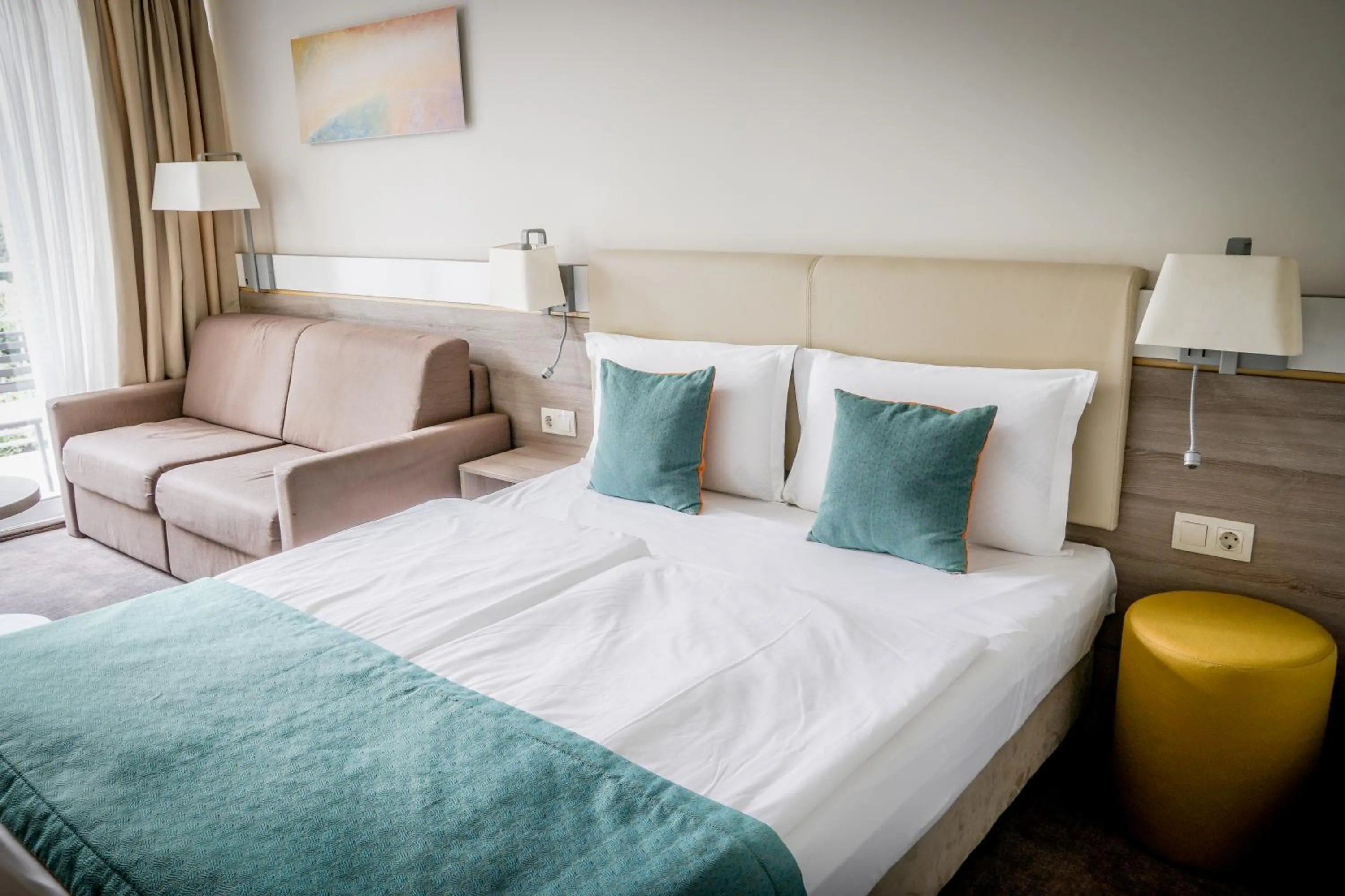 Bed in Hotel Ralitsa Aquaclub - All Inclusive plus Aquapark