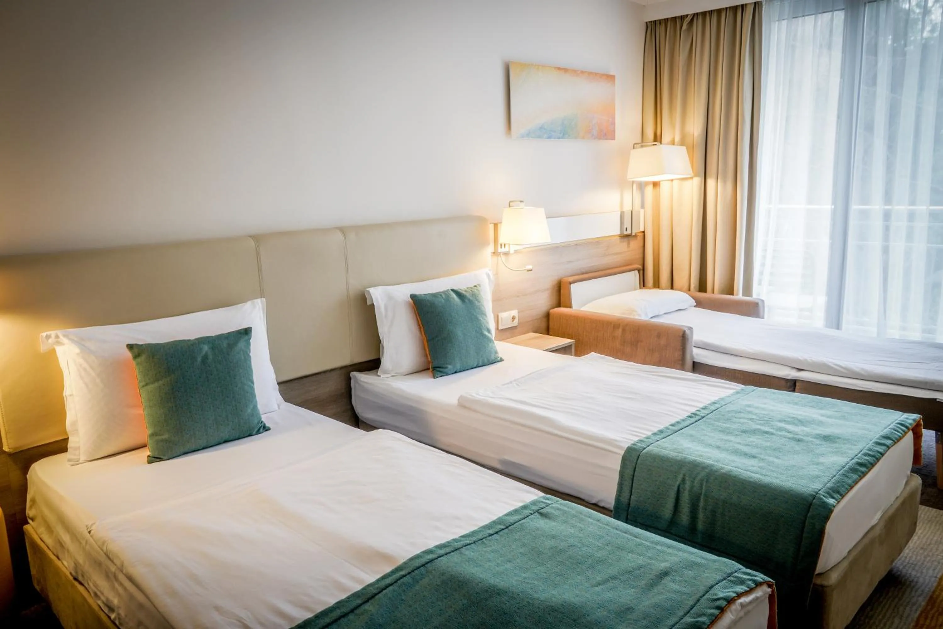 Bed in Hotel Ralitsa Aquaclub - All Inclusive plus Aquapark