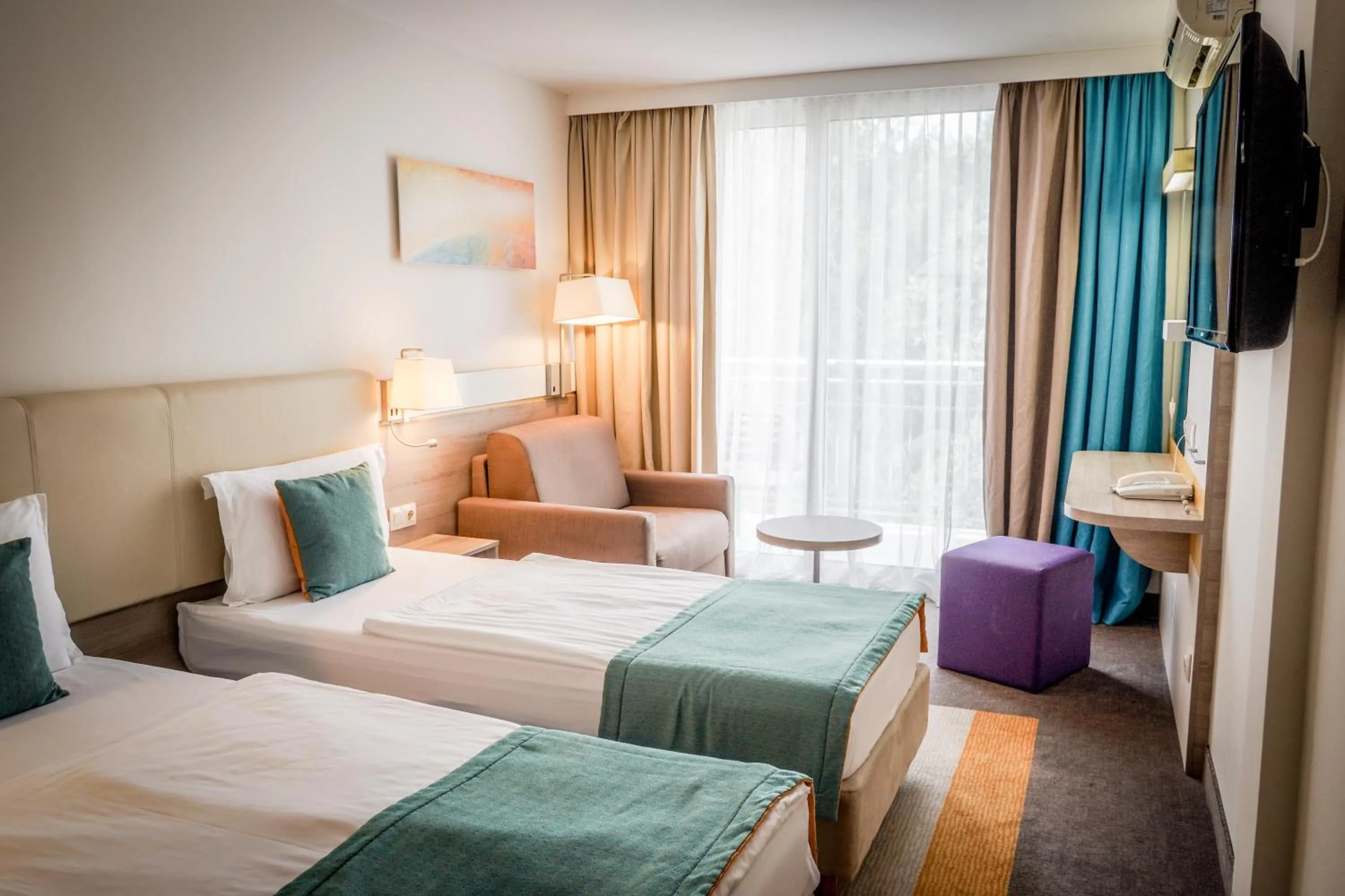 Bed in Hotel Ralitsa Aquaclub - All Inclusive plus Aquapark