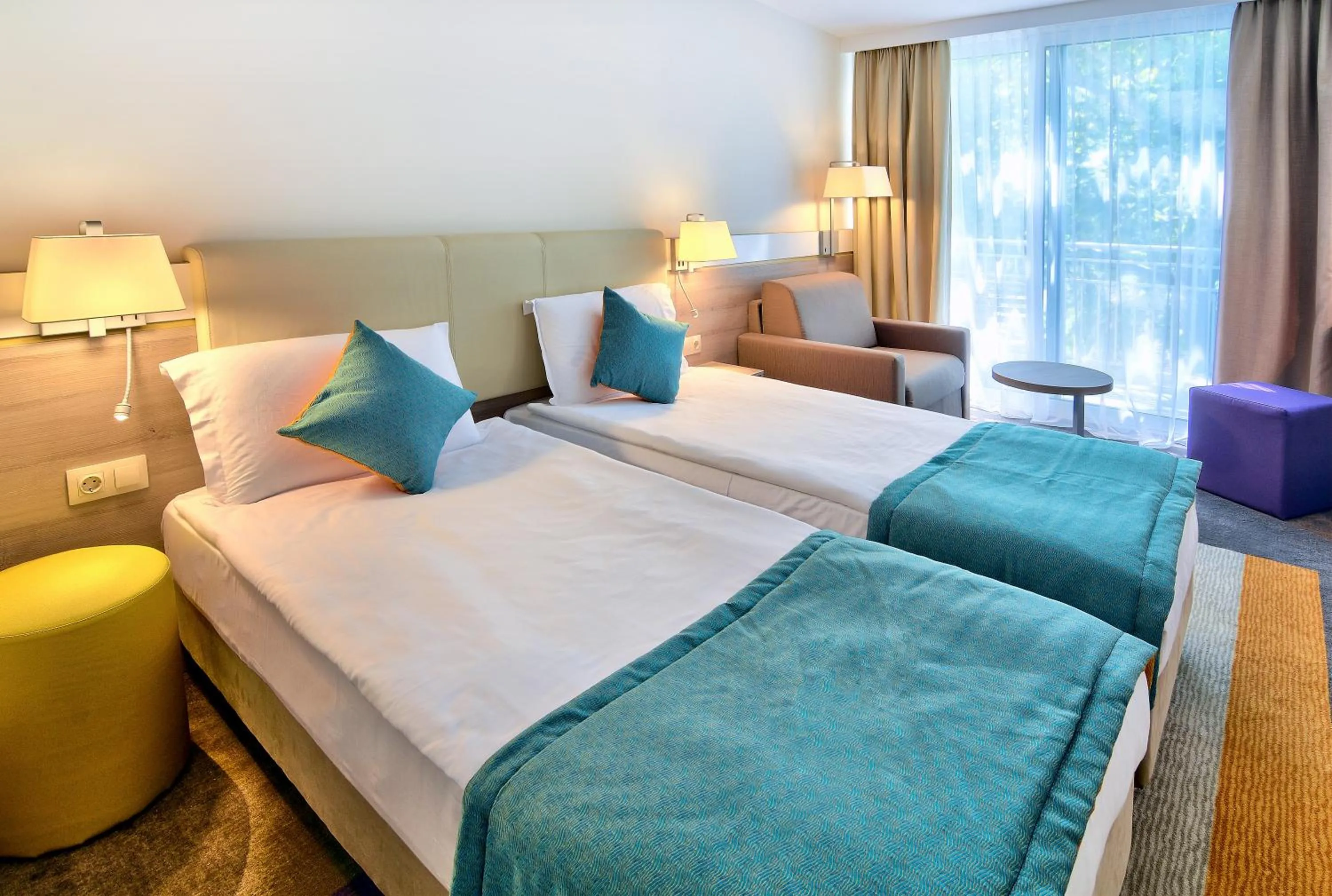 Bedroom, Bed in Hotel Ralitsa Aquaclub - All Inclusive plus Aquapark