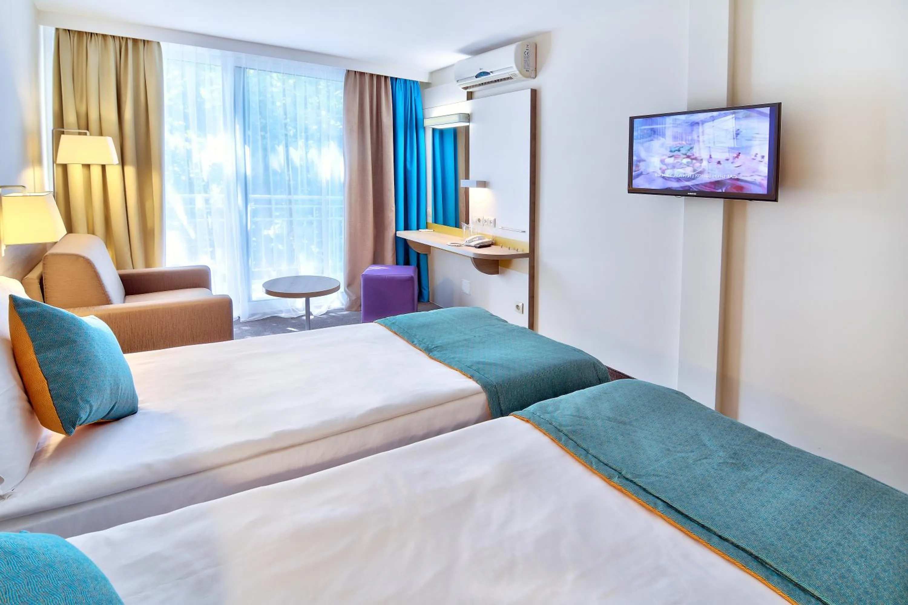 Bedroom, Bed in Hotel Ralitsa Aquaclub - All Inclusive plus Aquapark