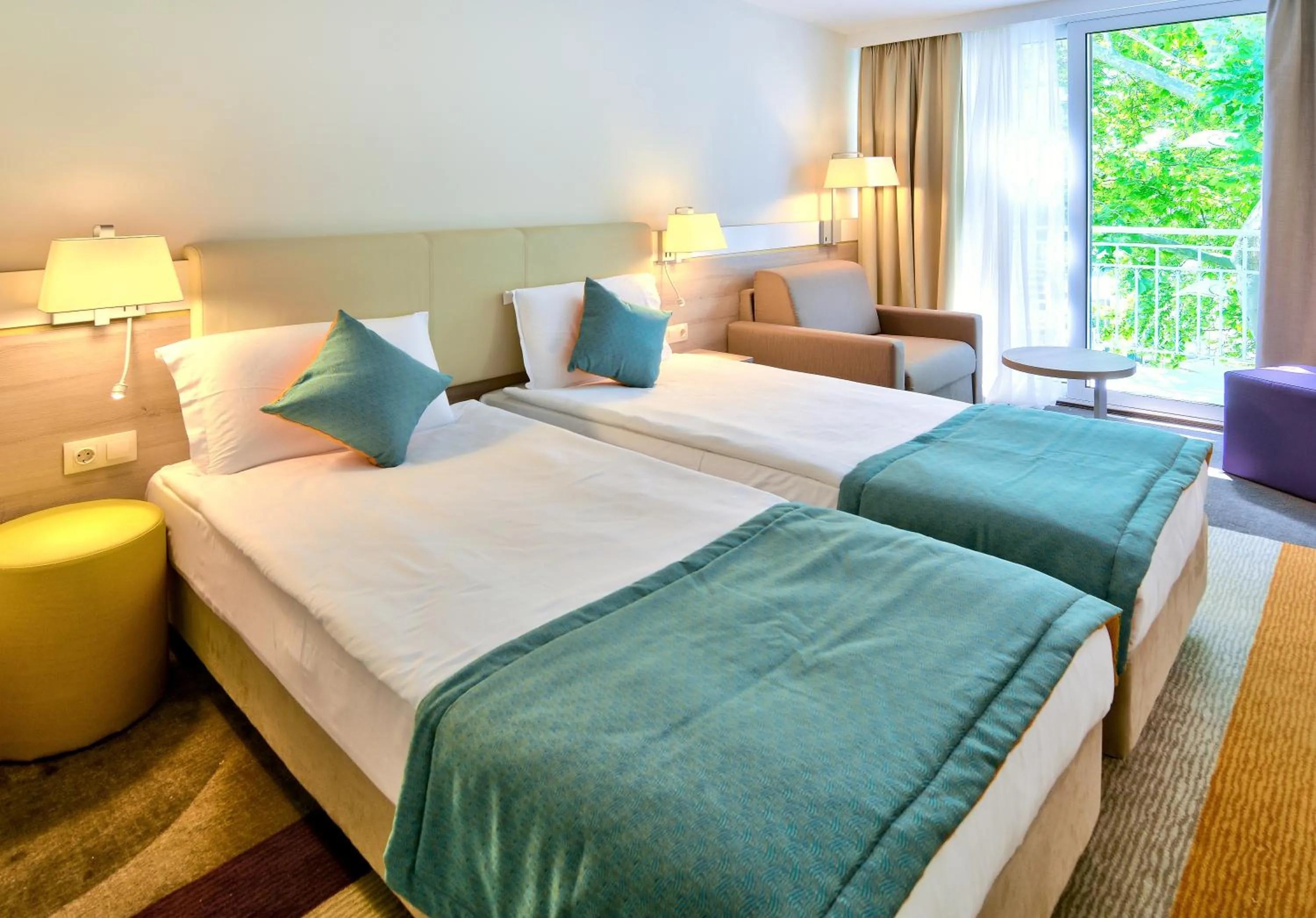 Bedroom, Bed in Hotel Ralitsa Aquaclub - All Inclusive plus Aquapark