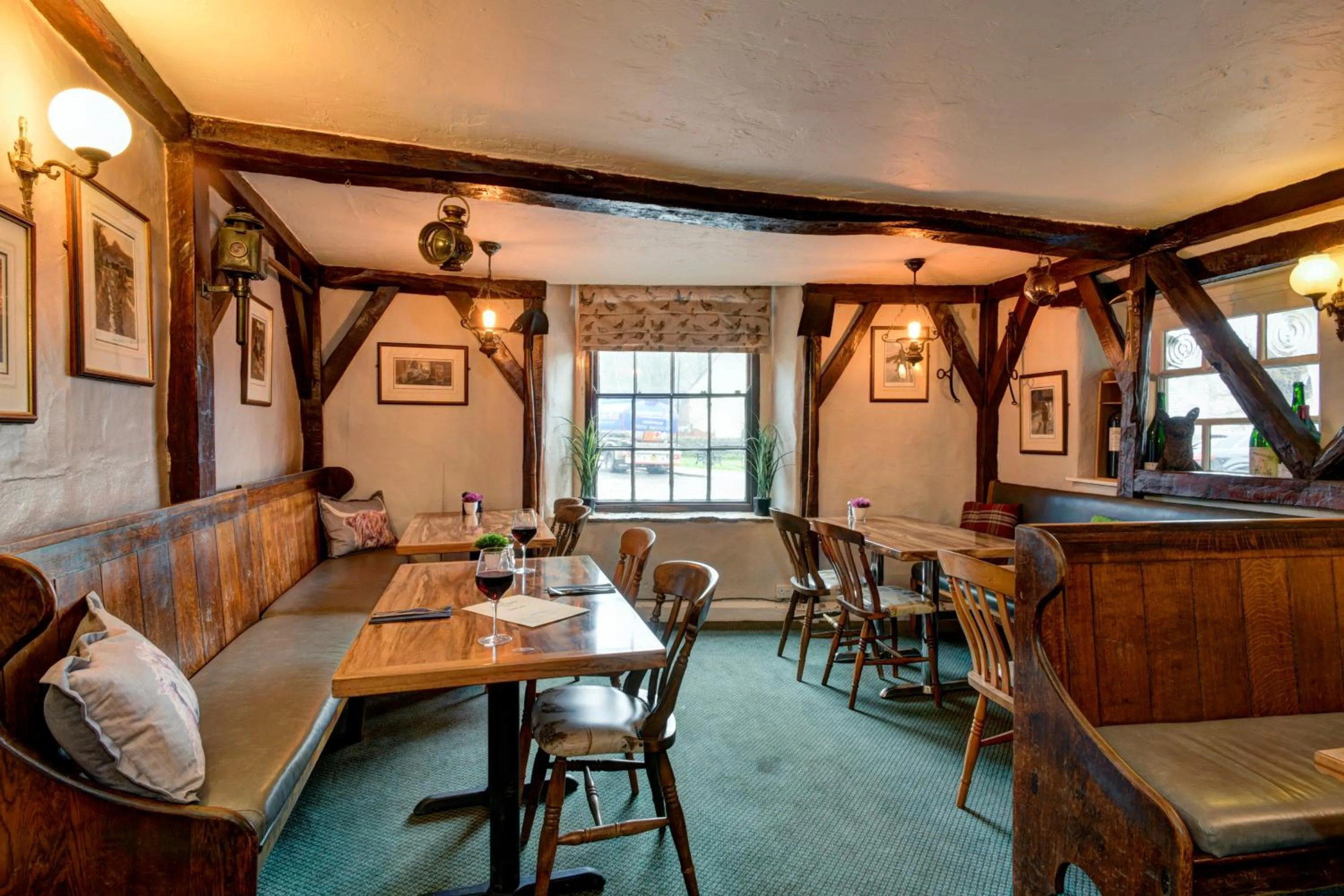 Dining area in The Crown Hotel