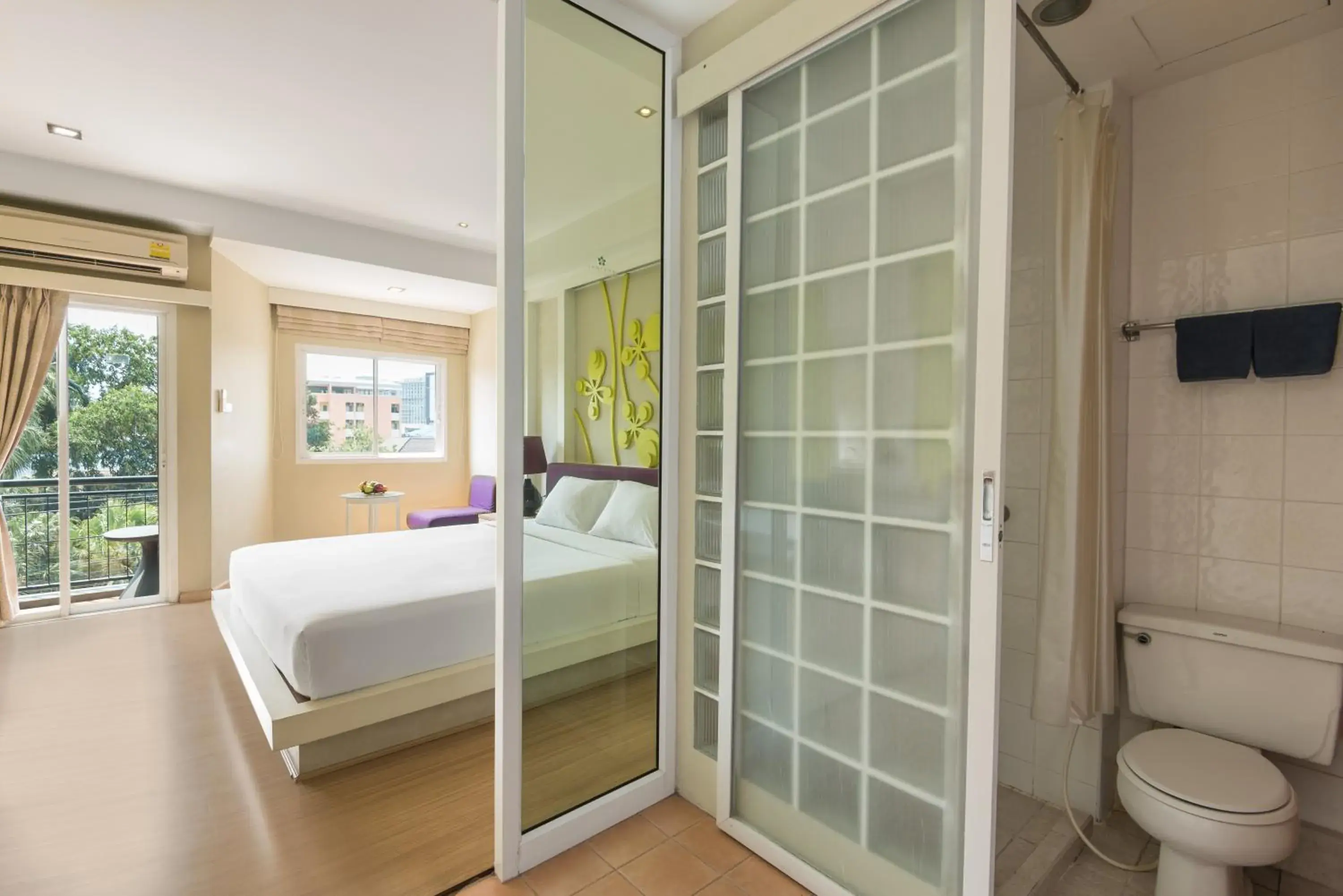 Toilet, Bed in Lantana Pattaya - SHA Extra Plus Toilet, Bed in Lantana Pattaya - SHA Extra Plus