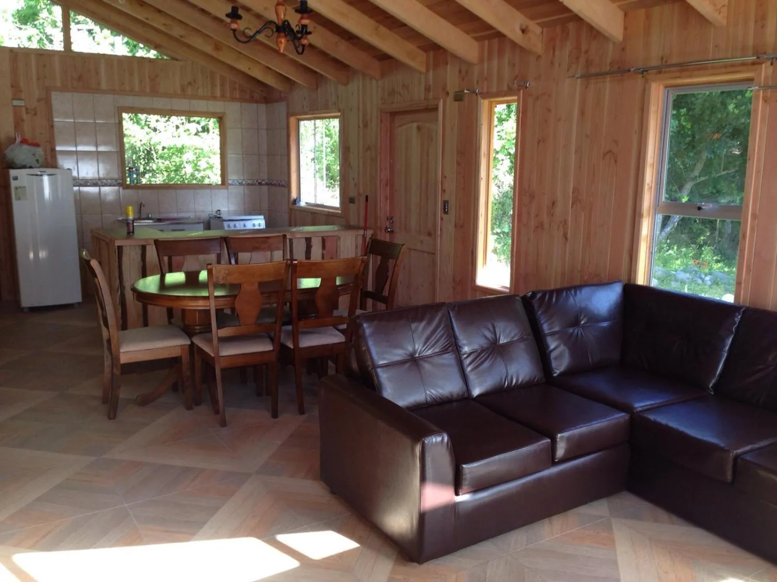 Living room in Cabañas El Boldo