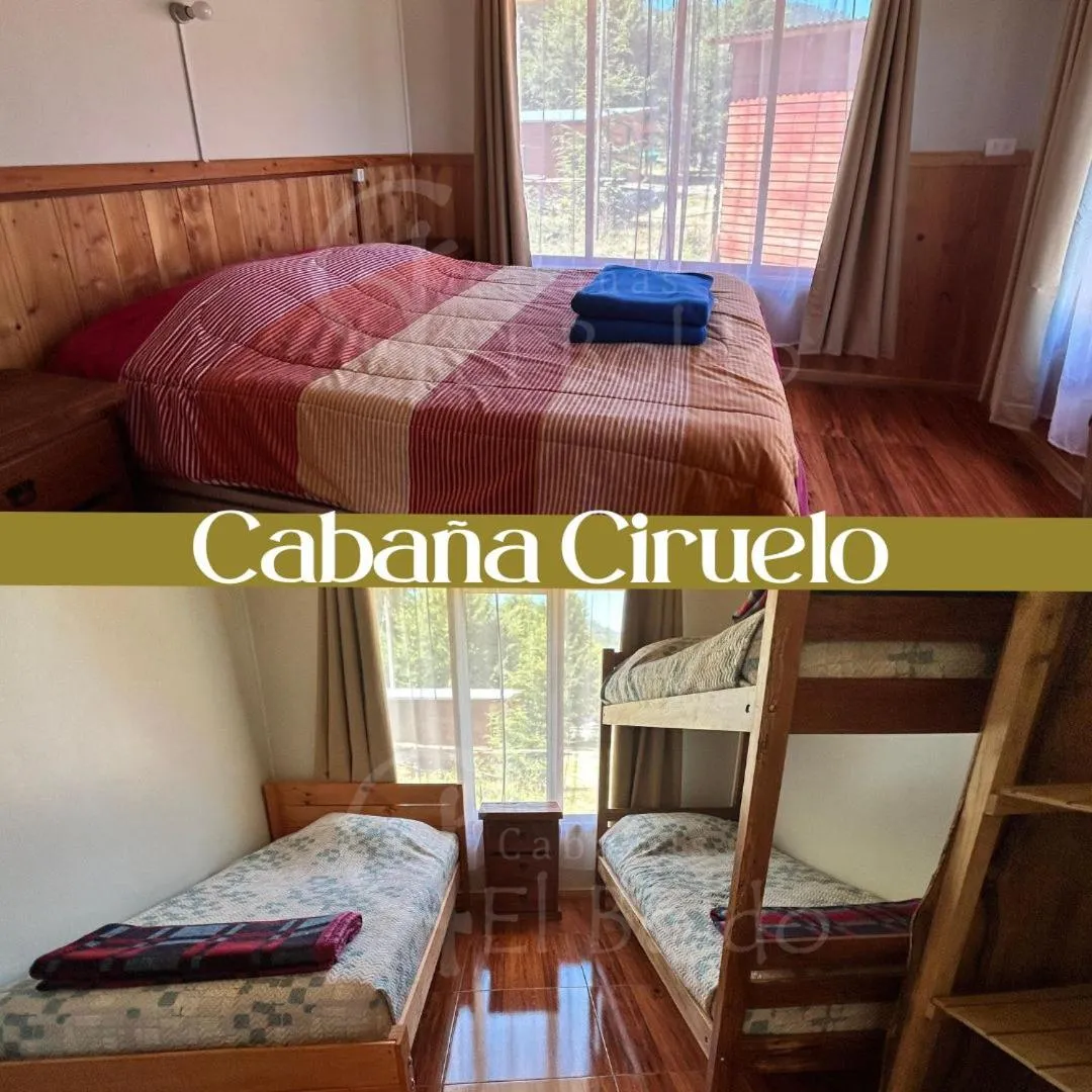 Bed in Cabañas El Boldo