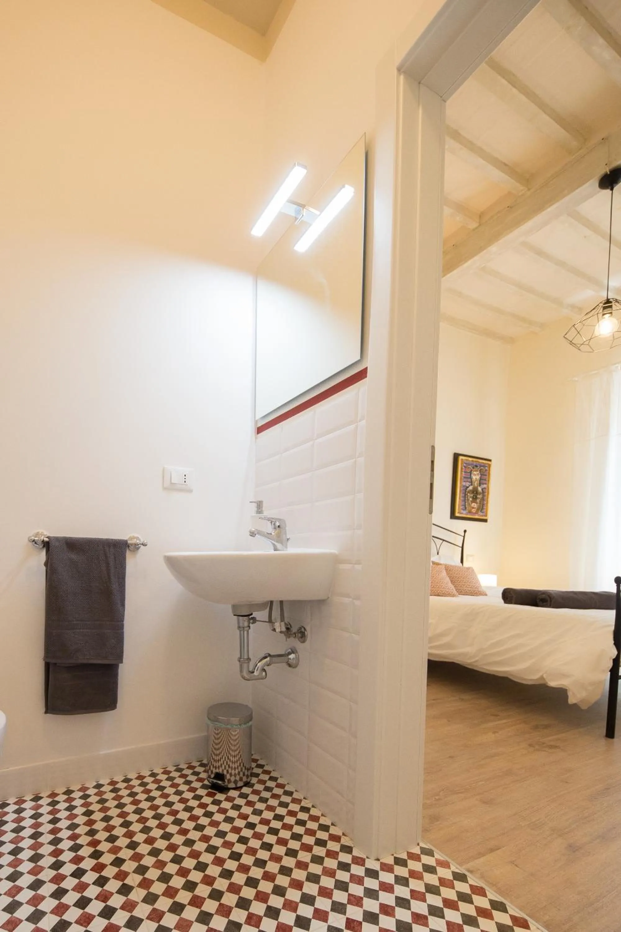 Bathroom, Bed in B&B In Acquaviva