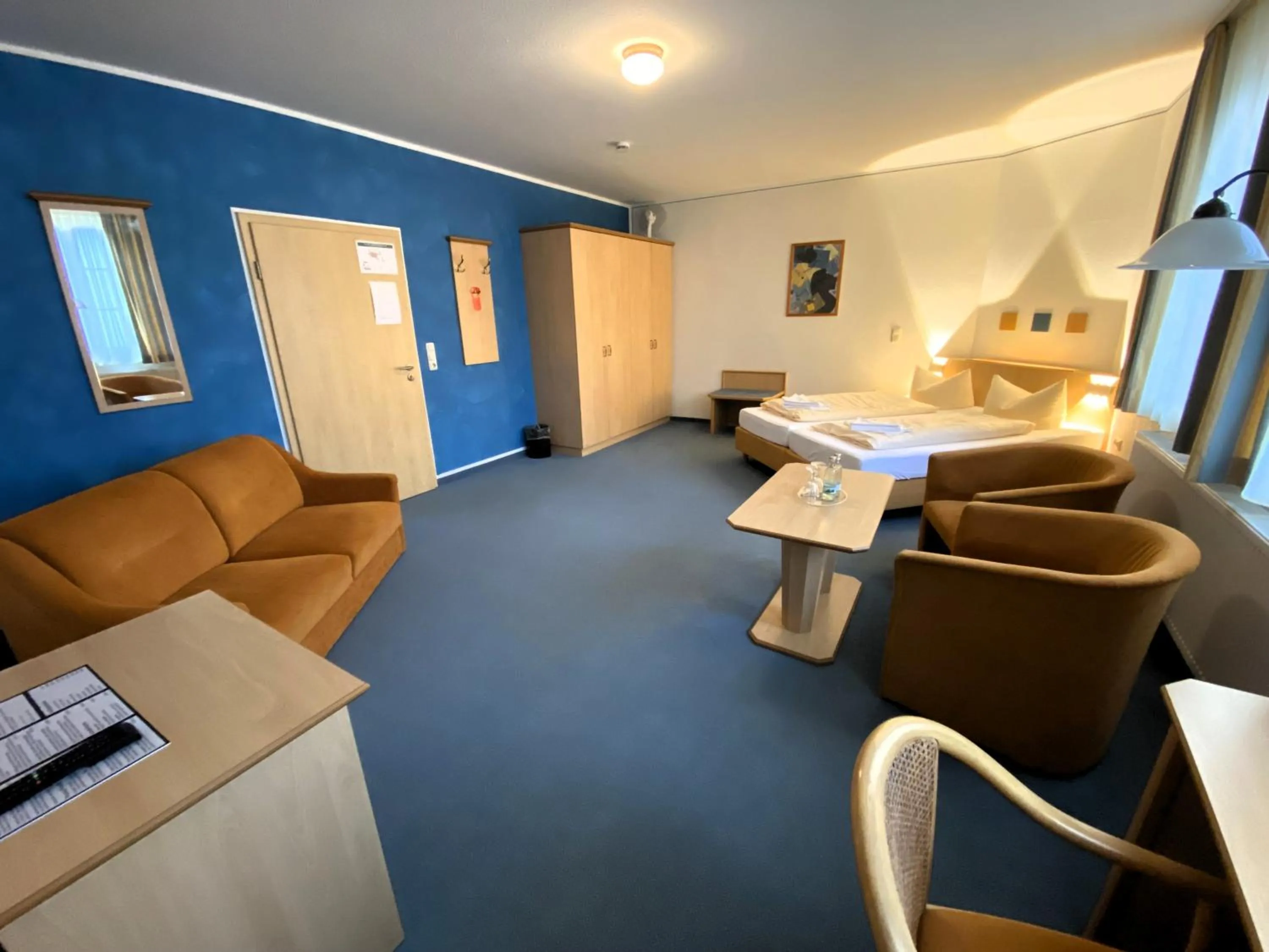 Photo of the whole room, Bed in Gästehaus Weidenmühle