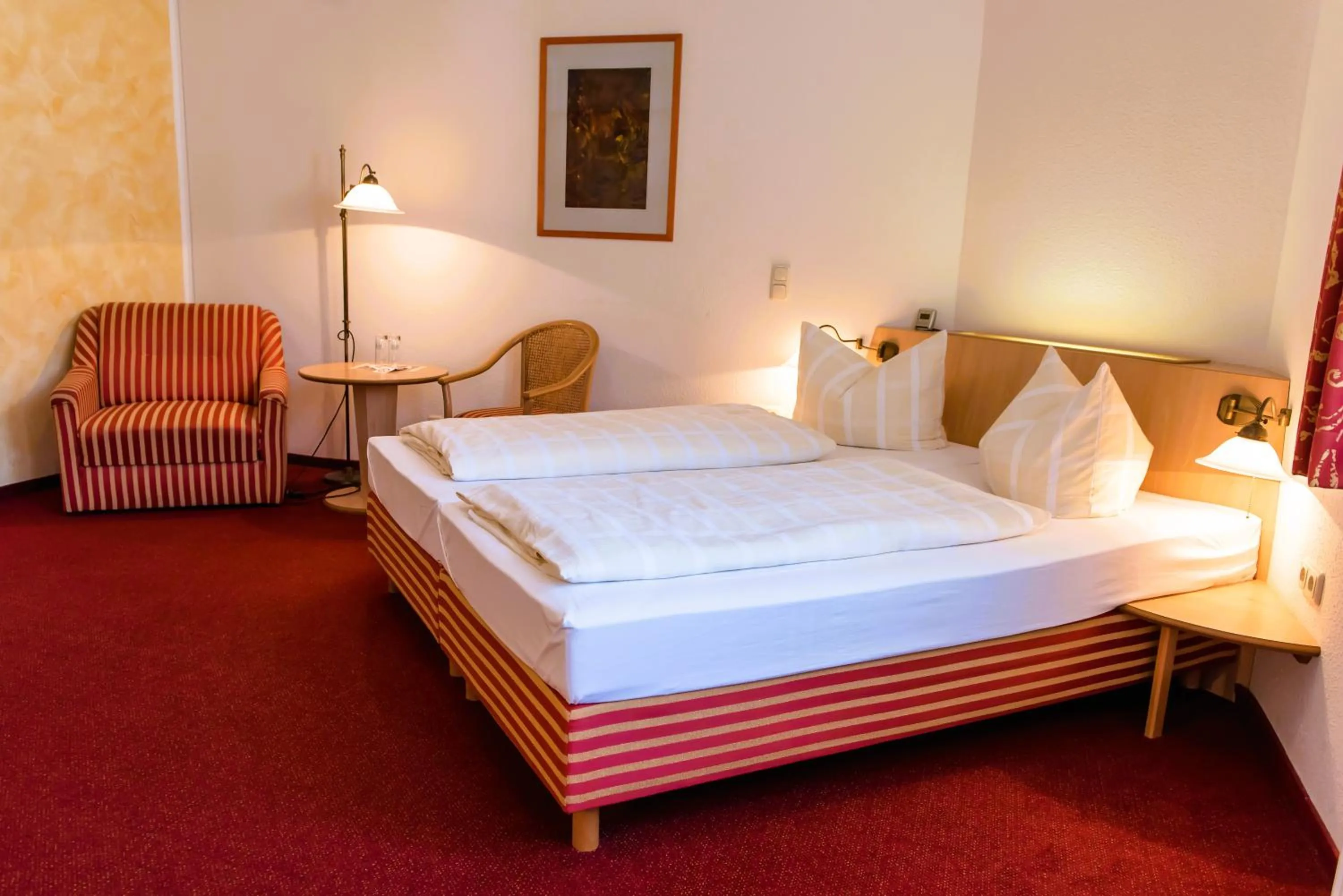 Bed in Gästehaus Weidenmühle