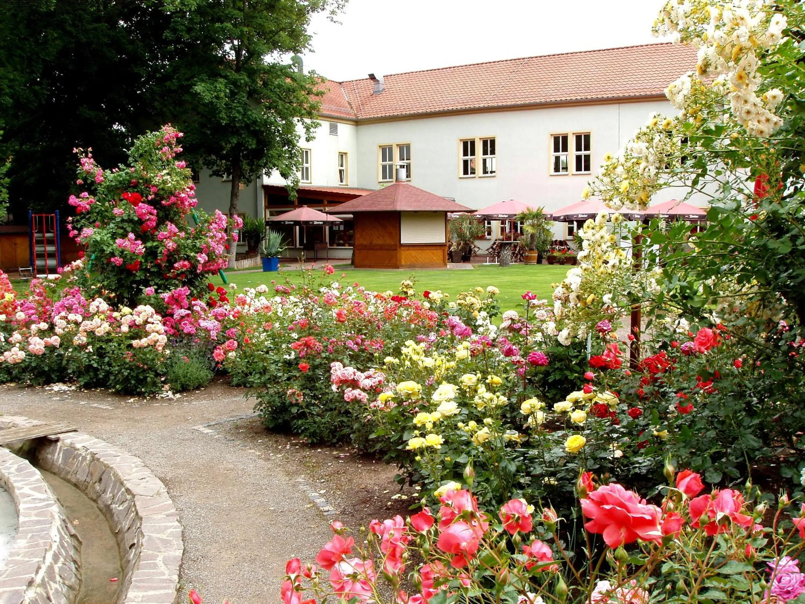 Garden in Gästehaus Weidenmühle