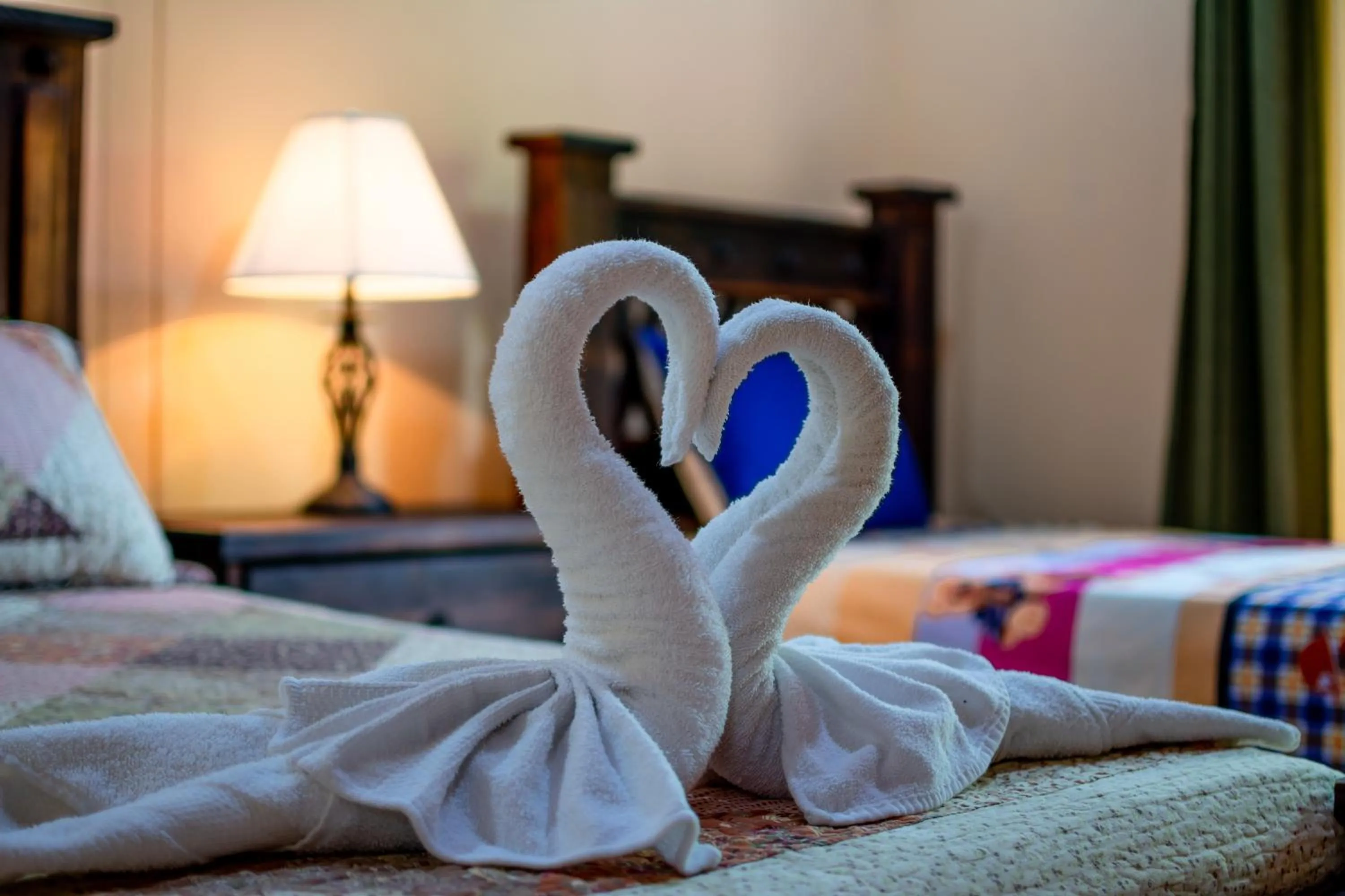 Bed in Aunty Arenal Lodge