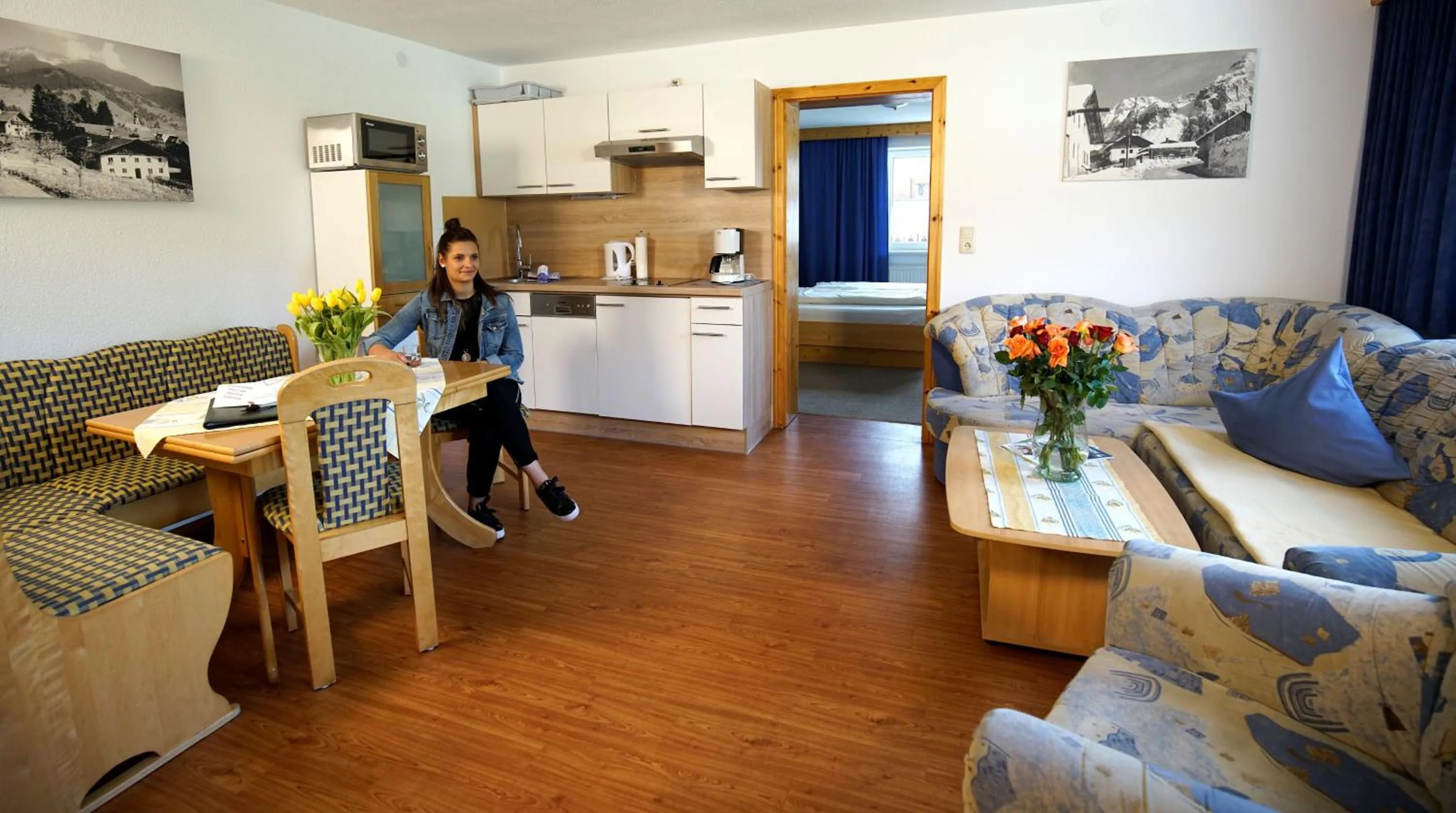 Kitchen or kitchenette in Alpenstern rooms & suites