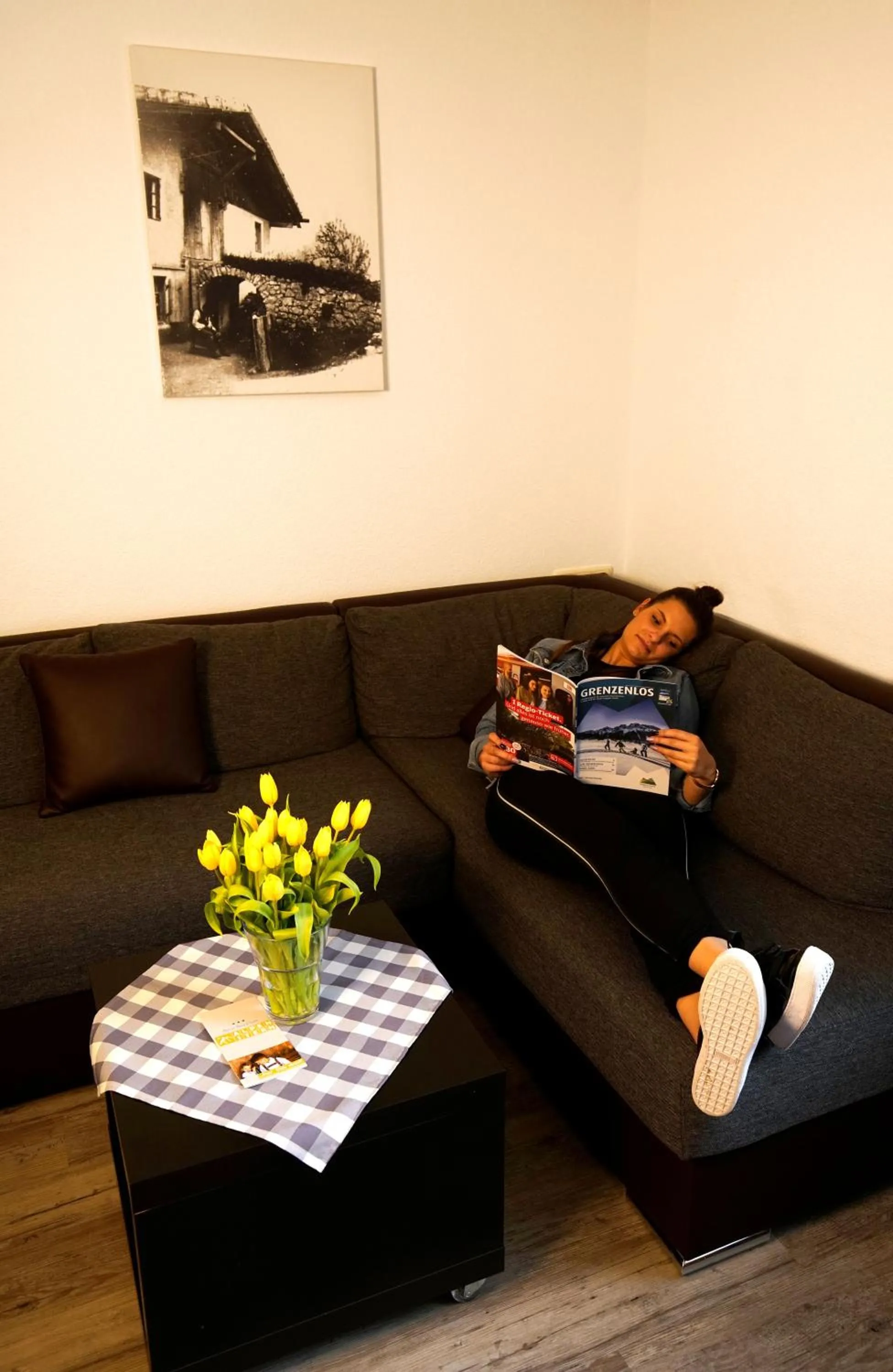 Living room in Alpenstern rooms & suites