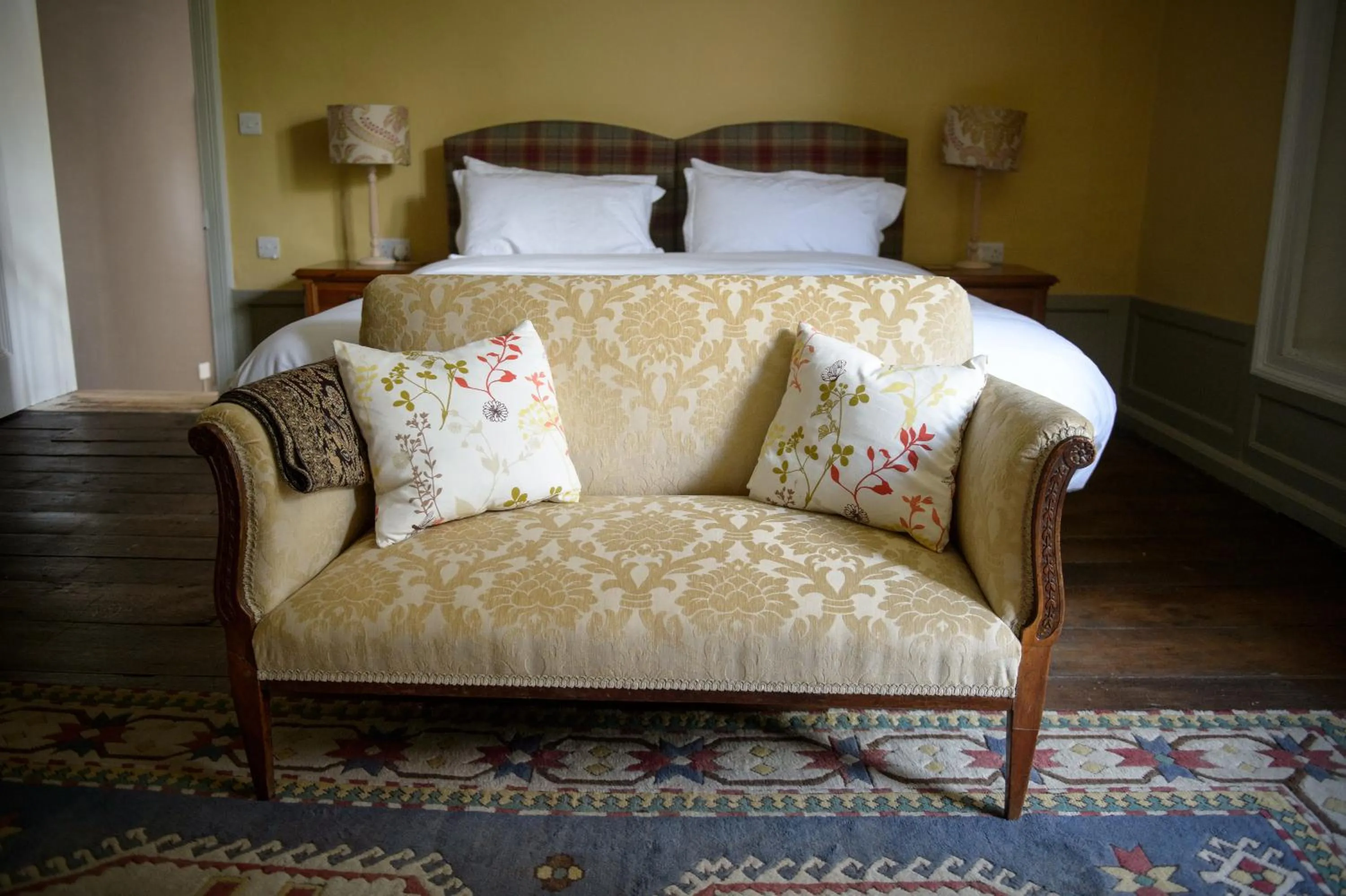 Decorative detail, Bed in Bank House B&B