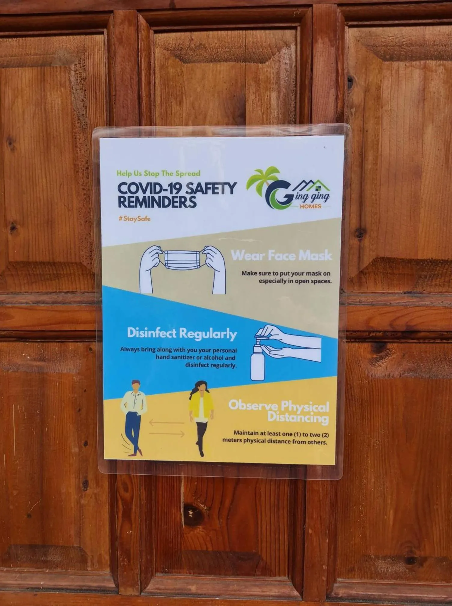 Logo/Certificate/Sign in Ging Ging Homes Alona Beach