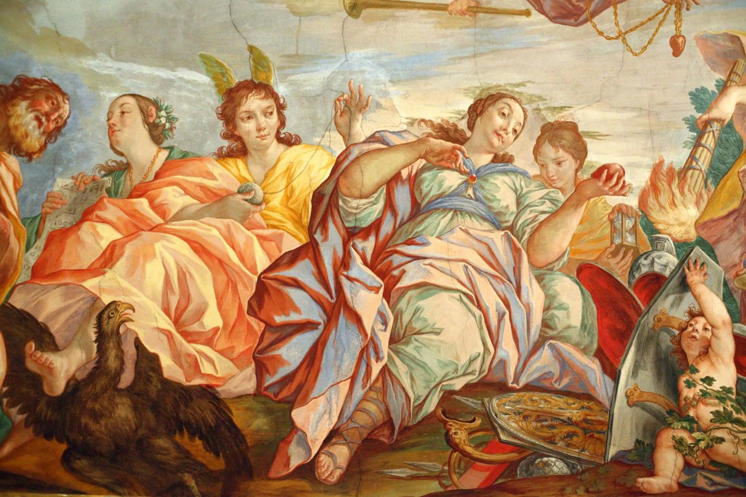 Decorative detail in Palazzo Tolomei - Residenza D'Epoca