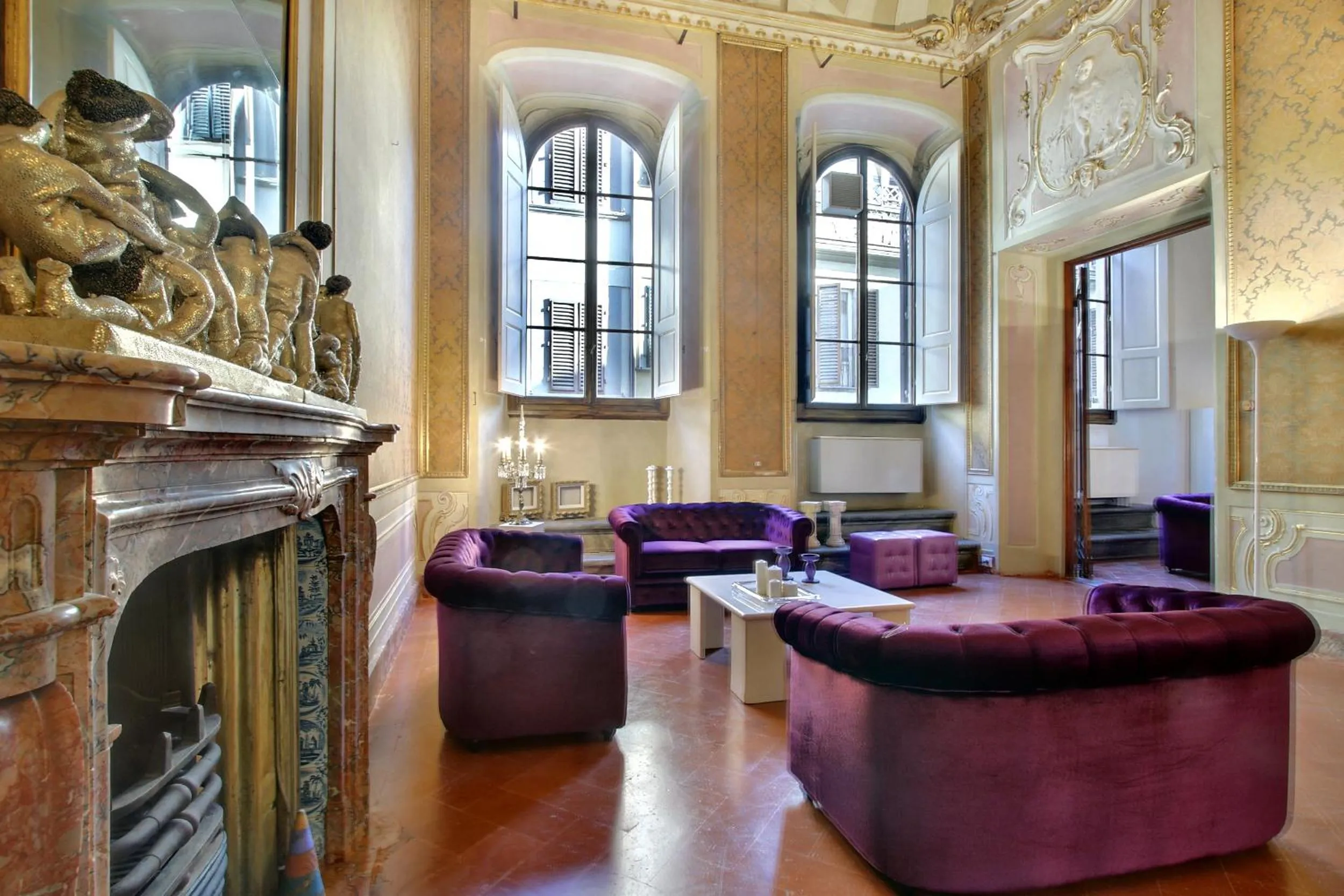 Living room in Palazzo Tolomei - Residenza D'Epoca