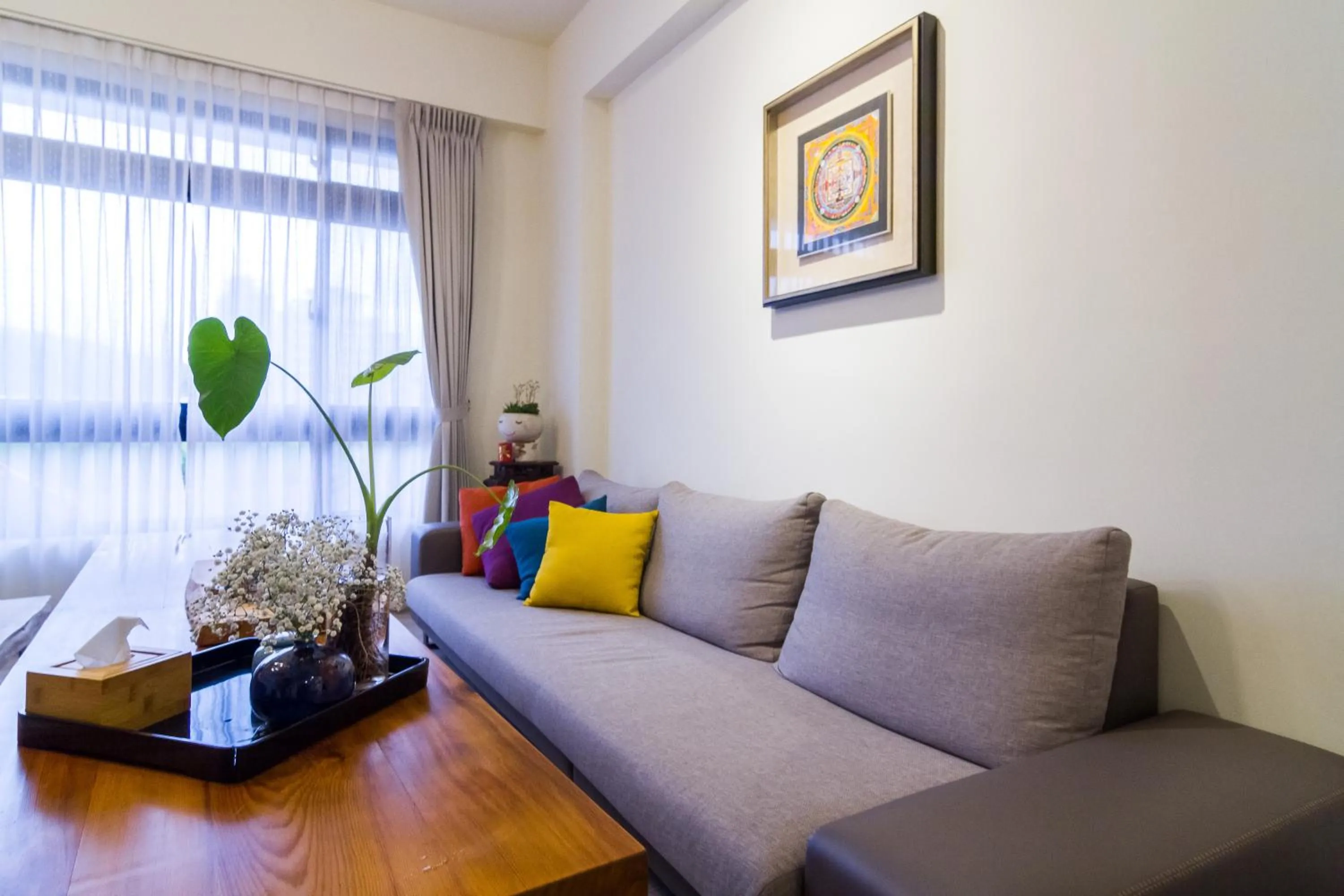 Communal lounge/ TV room in Wendy's home Toucheng Mansion A