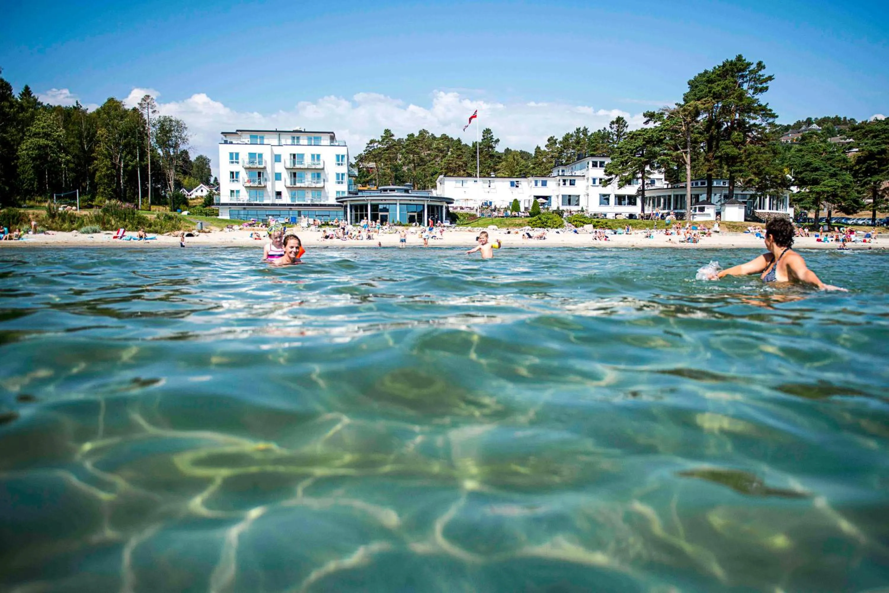 Beach in Strand Hotel Fevik - by Classic Norway Hotels
