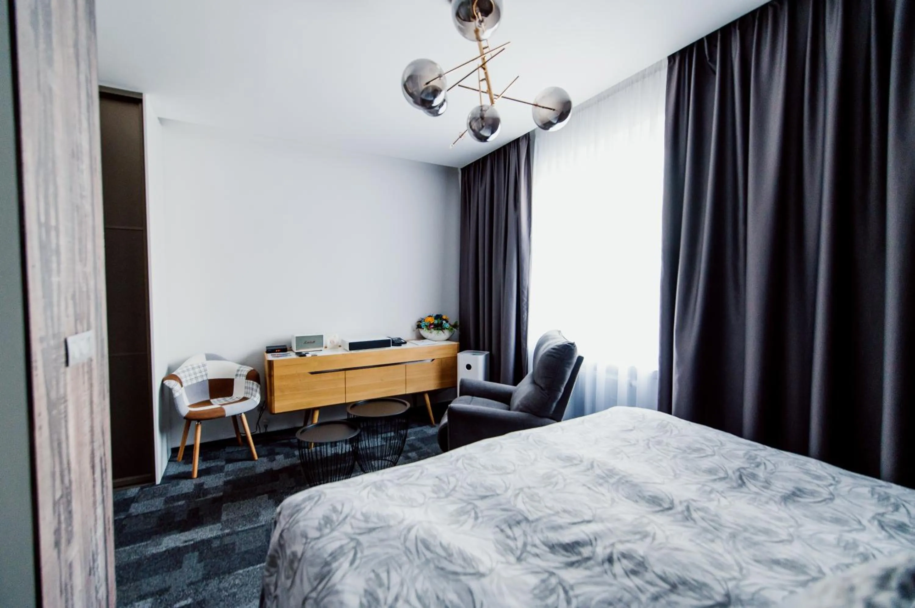 Photo of the whole room, Bed in Hotel Color