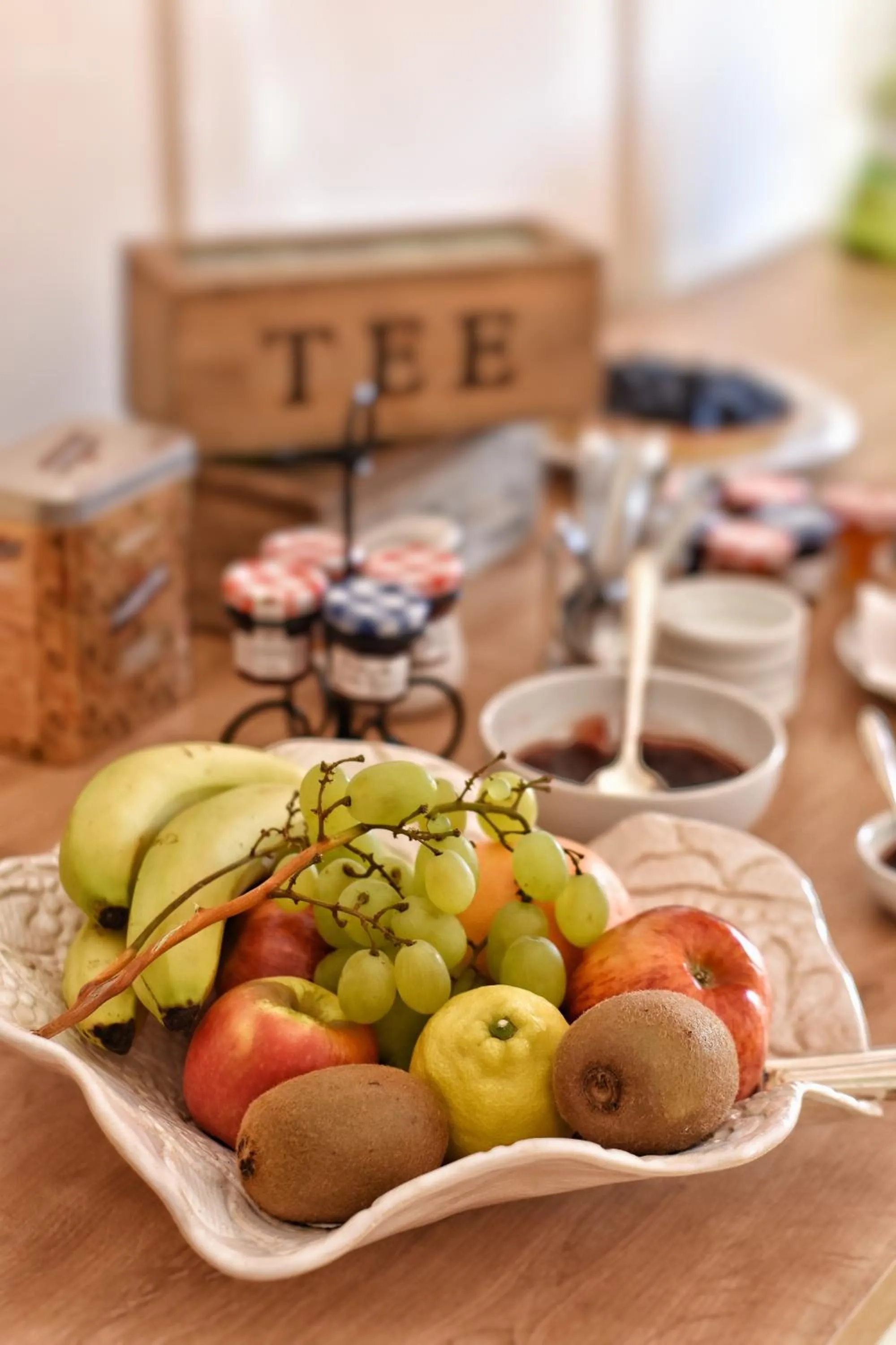 Buffet breakfast in Hôtel Deybach