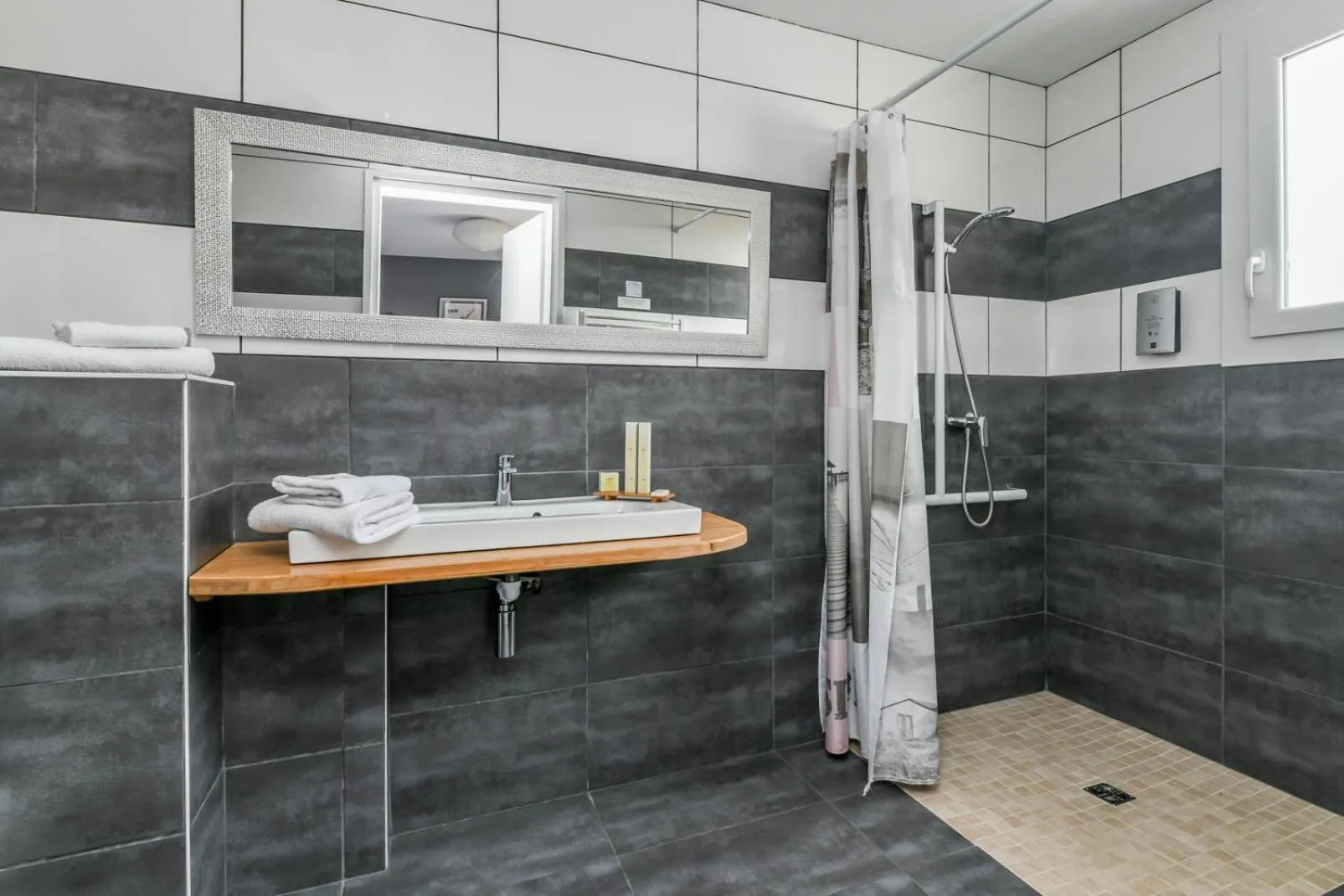 Facility for disabled guests in Logis Hotel de France