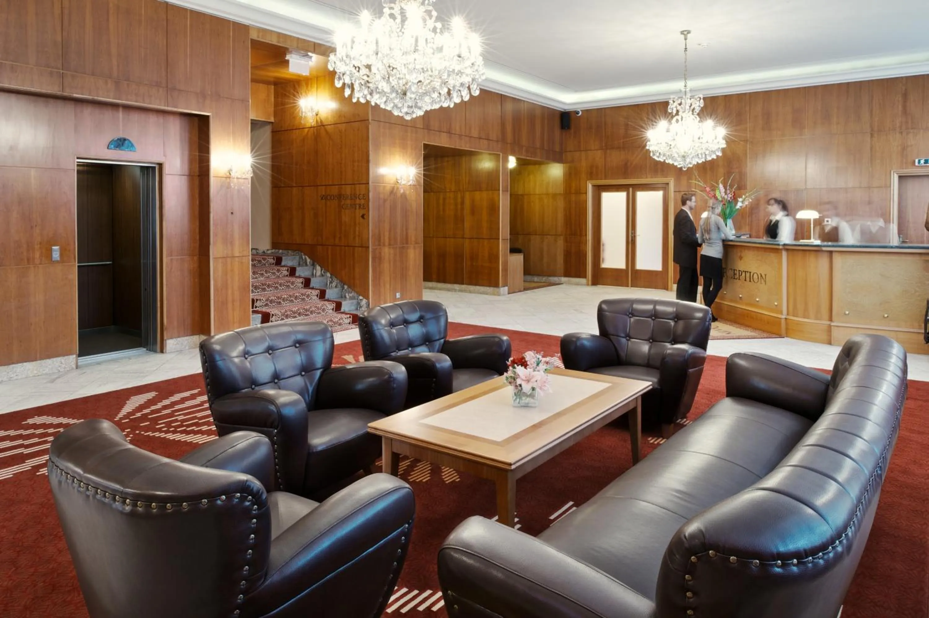 Lobby or reception in Hotel Devín