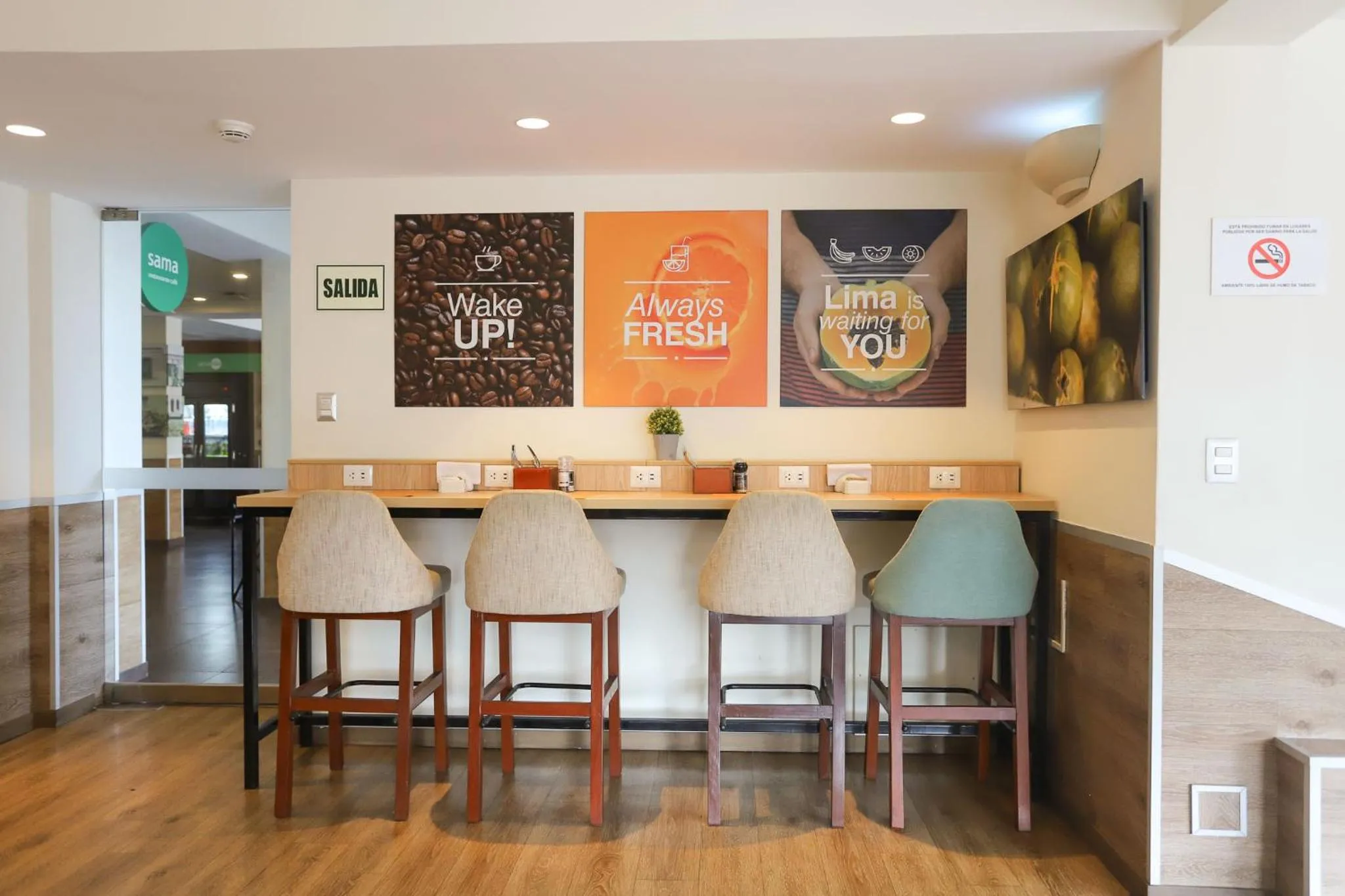 Buffet breakfast in Casa Andina Standard Miraflores San Antonio