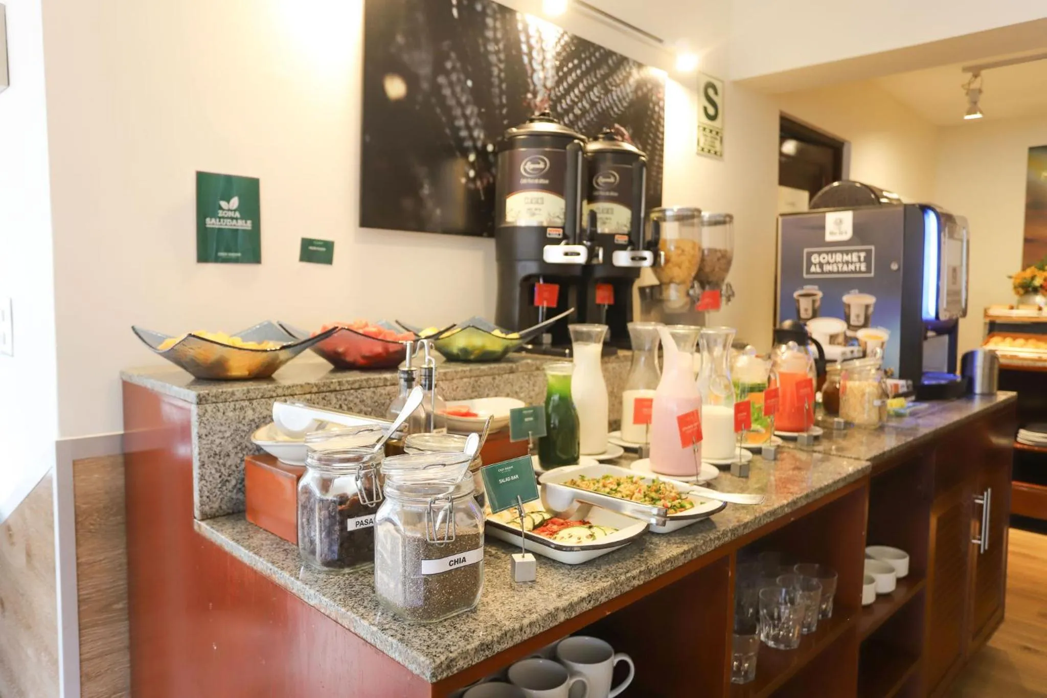 Buffet breakfast in Casa Andina Standard Miraflores San Antonio