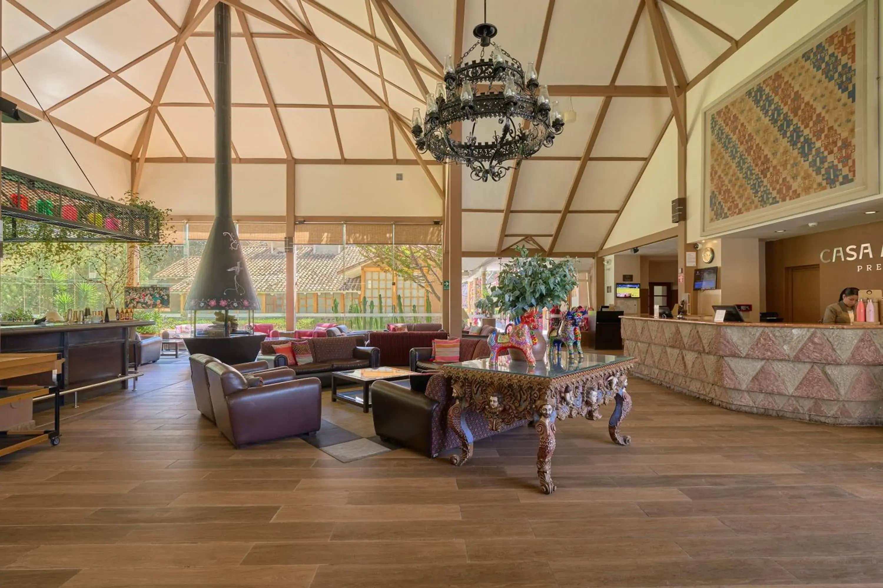 Lobby or reception in Casa Andina Premium Valle Sagrado Hotel & Villas Lobby or reception in Casa Andina Premium Valle Sagrado Hotel & Villas