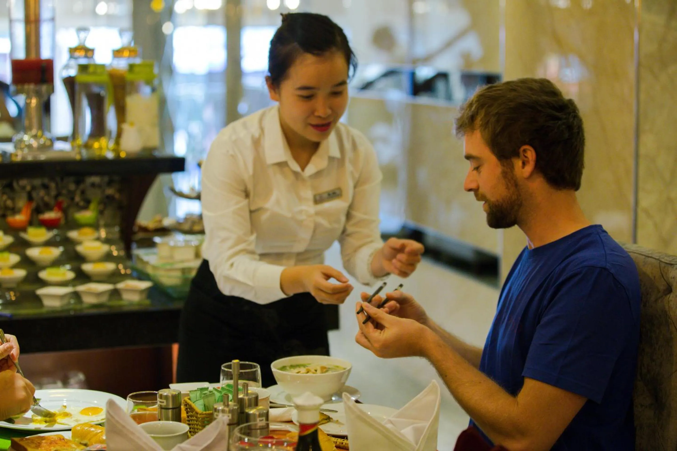 Buffet breakfast in Ambassador Hanoi Hotel & Spa