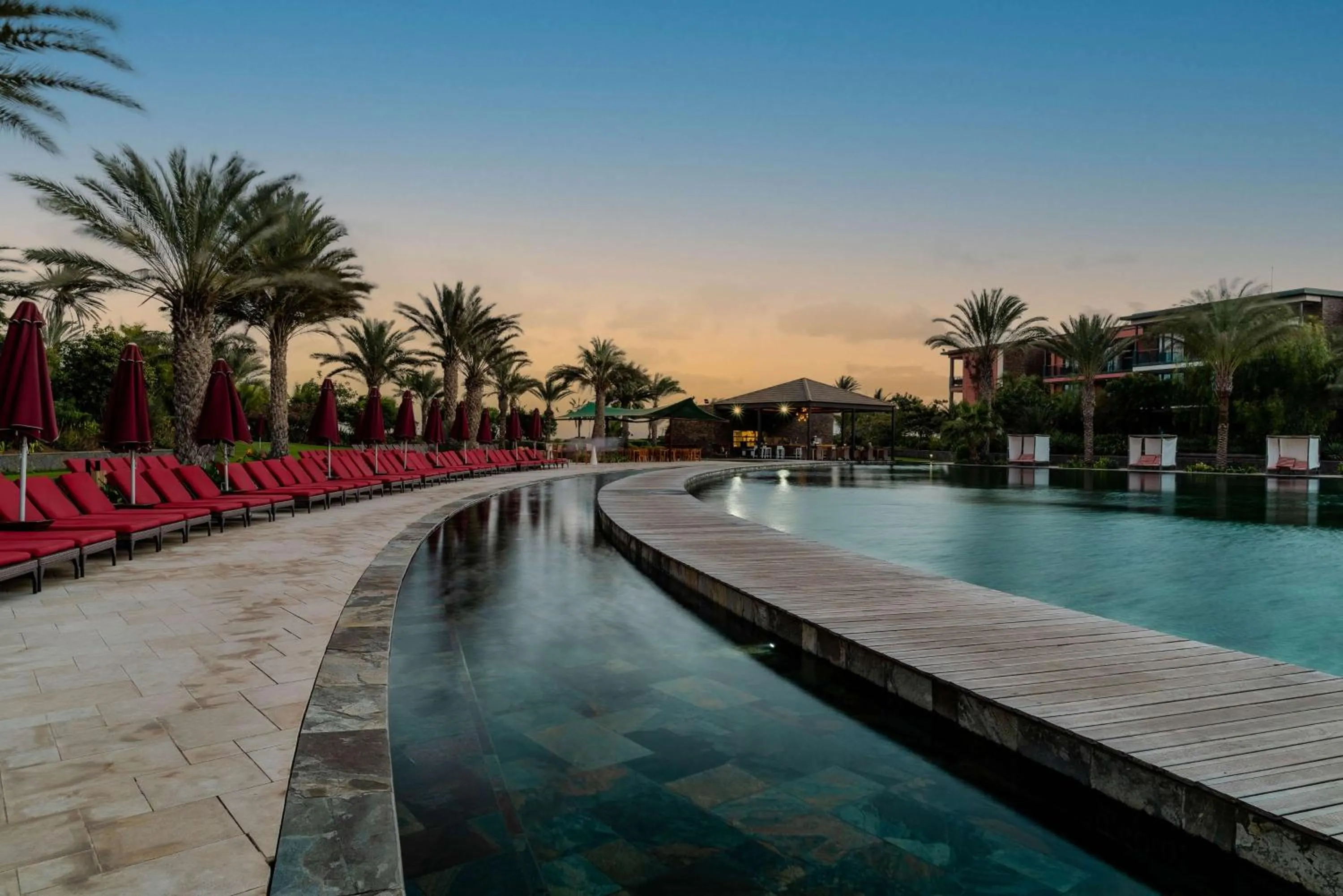 Pool view in Hilton Cabo Verde Sal Resort
