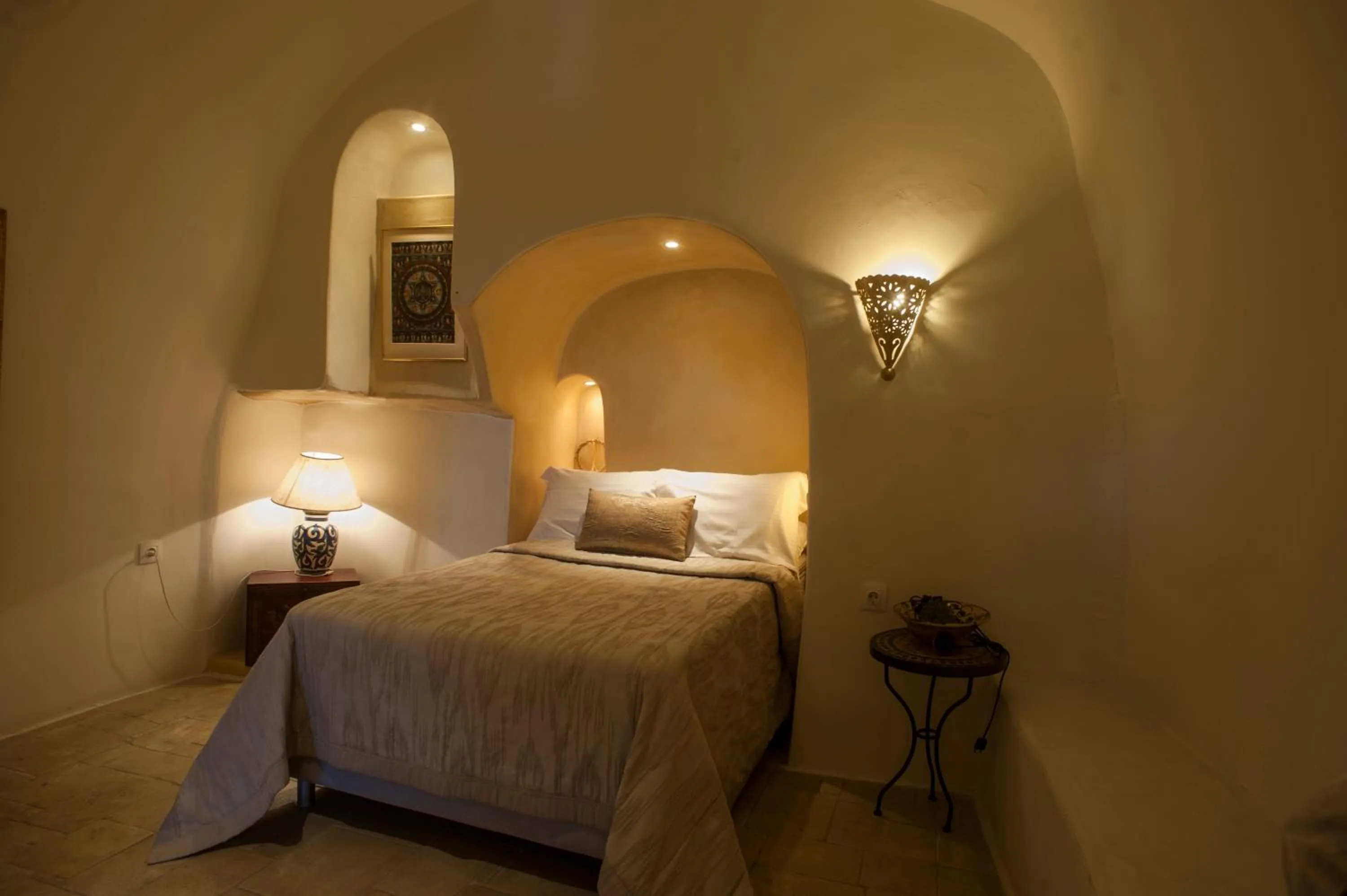 Bed in Heliophos Boutique Caves