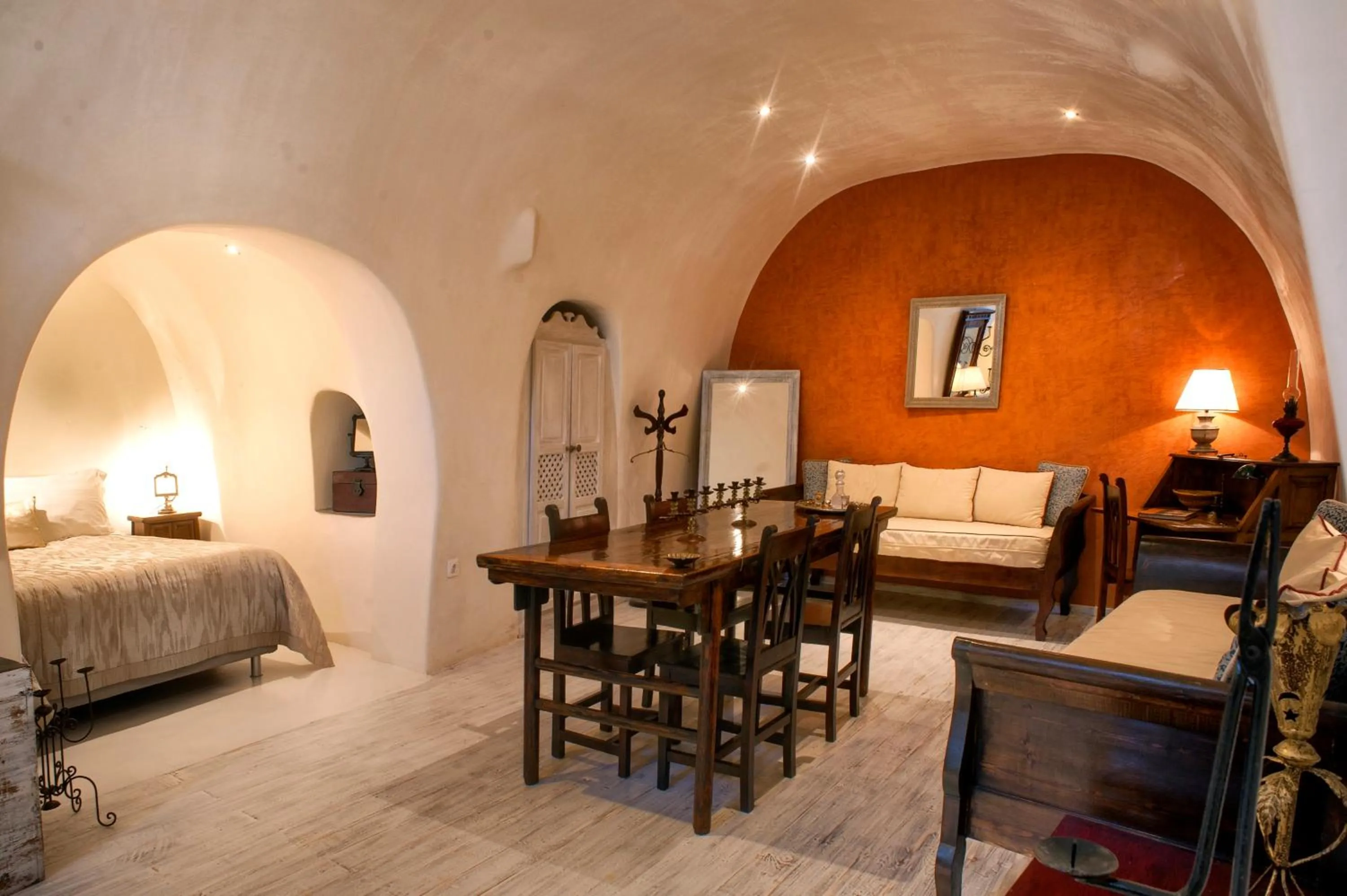 Living room, Bed in Heliophos Boutique Caves