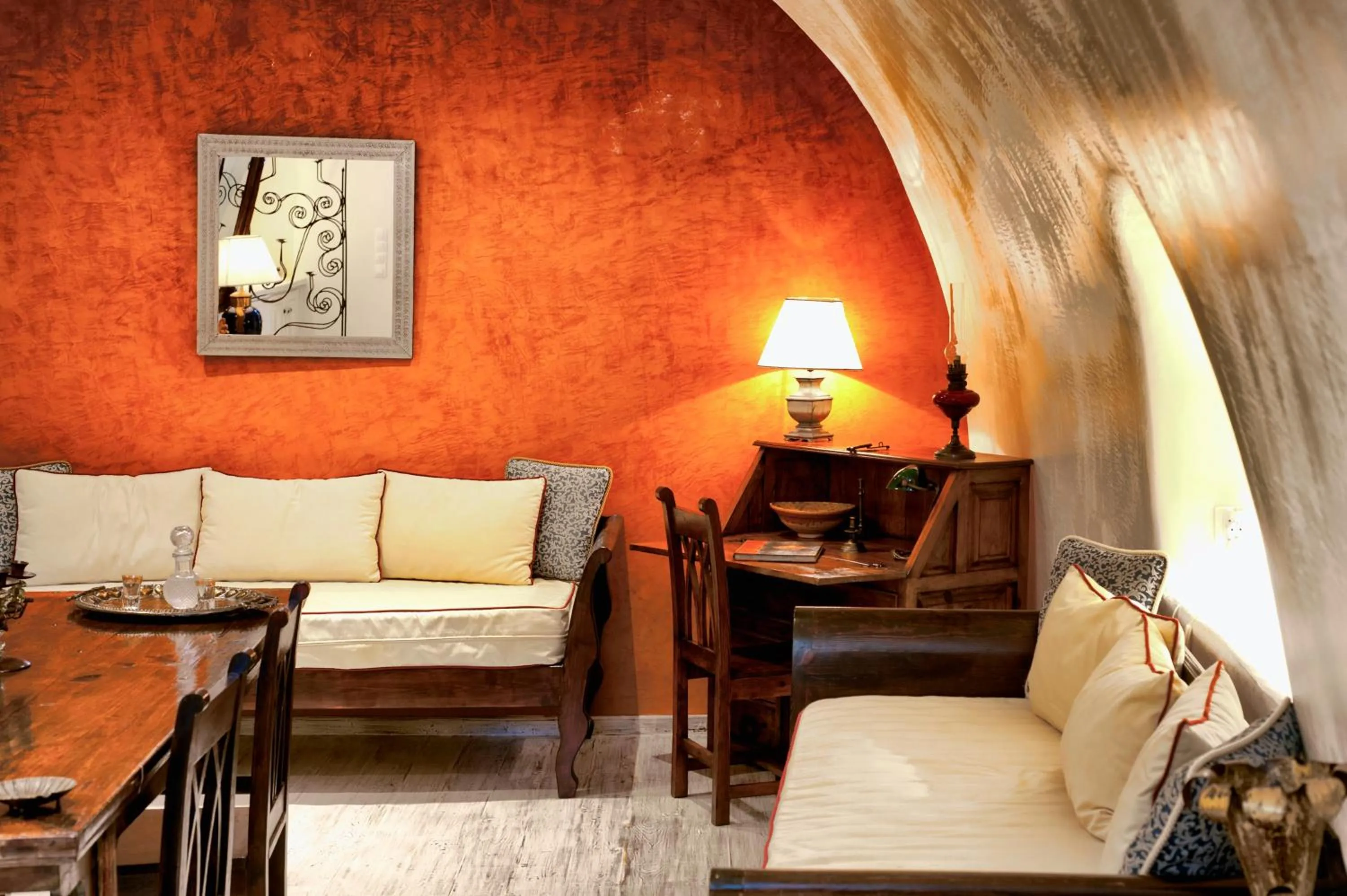 Living room in Heliophos Boutique Caves