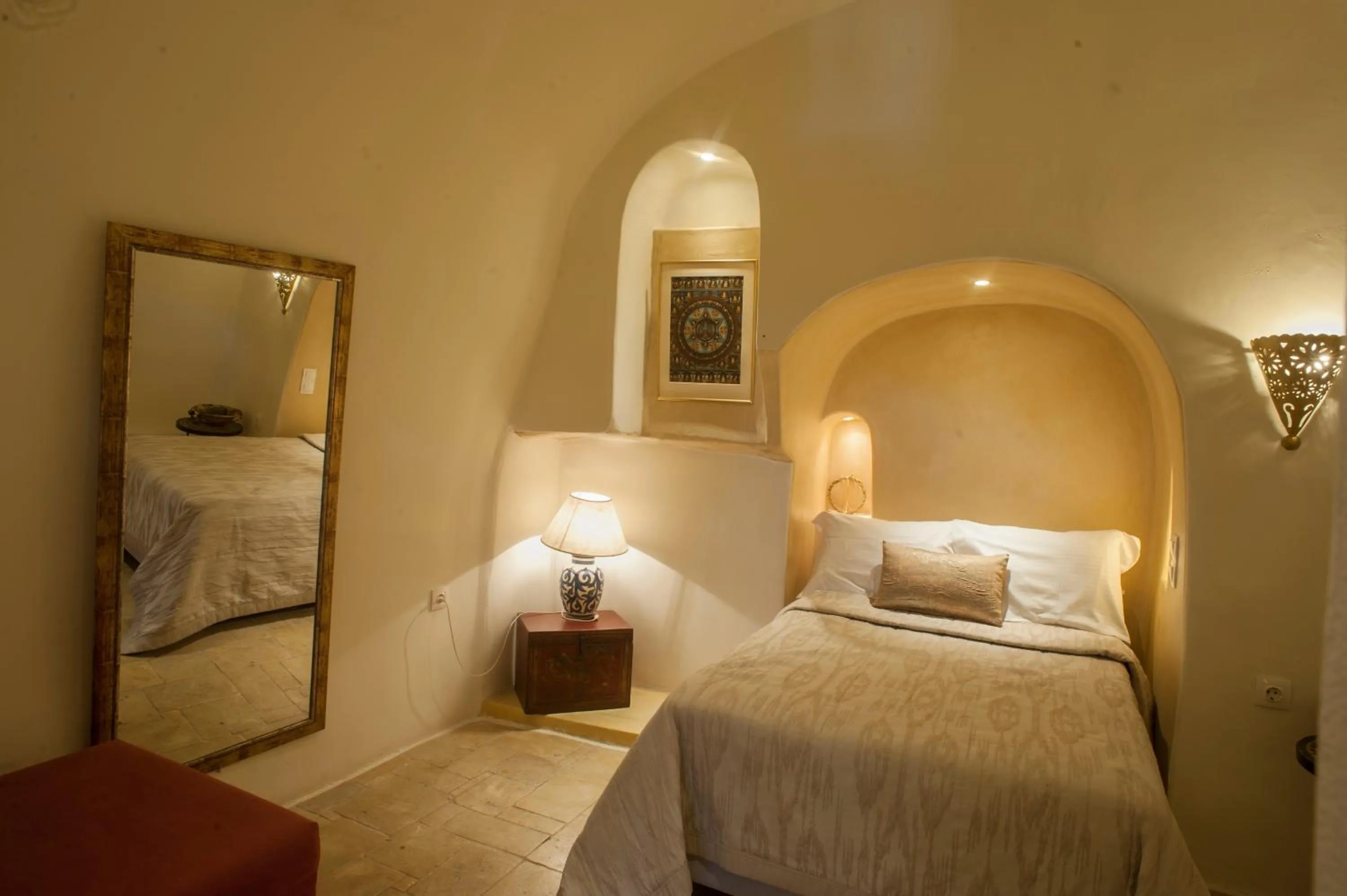 Bed in Heliophos Boutique Caves